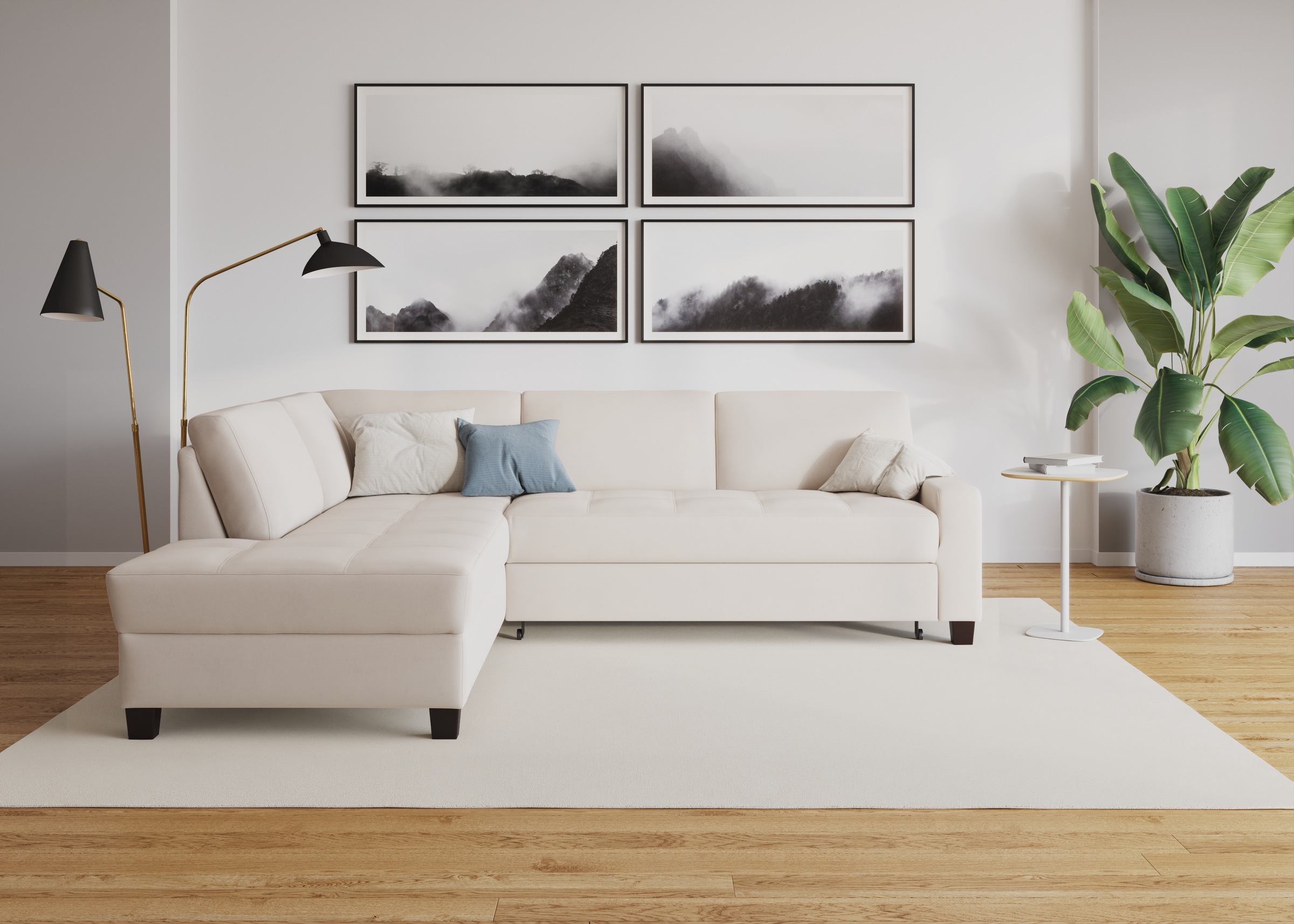 DOMO collection Ecksofa "Florentina zeitlos und elegant, Sitznähte als Desi günstig online kaufen