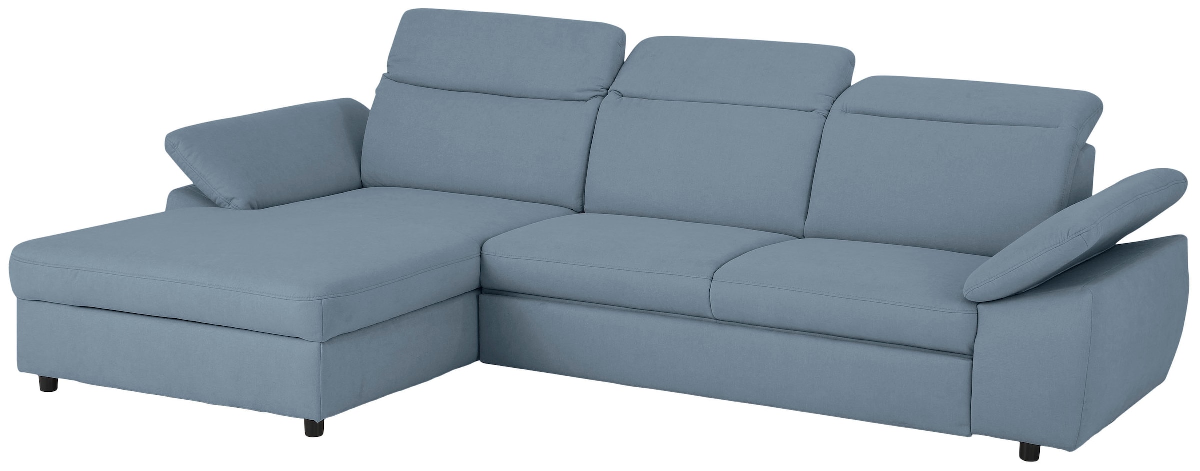 Home affaire Ecksofa »Mauritius L-Form«, mit Kopfteil- und Armlehnverstellung, mit Bettfunktion und Bettkasten