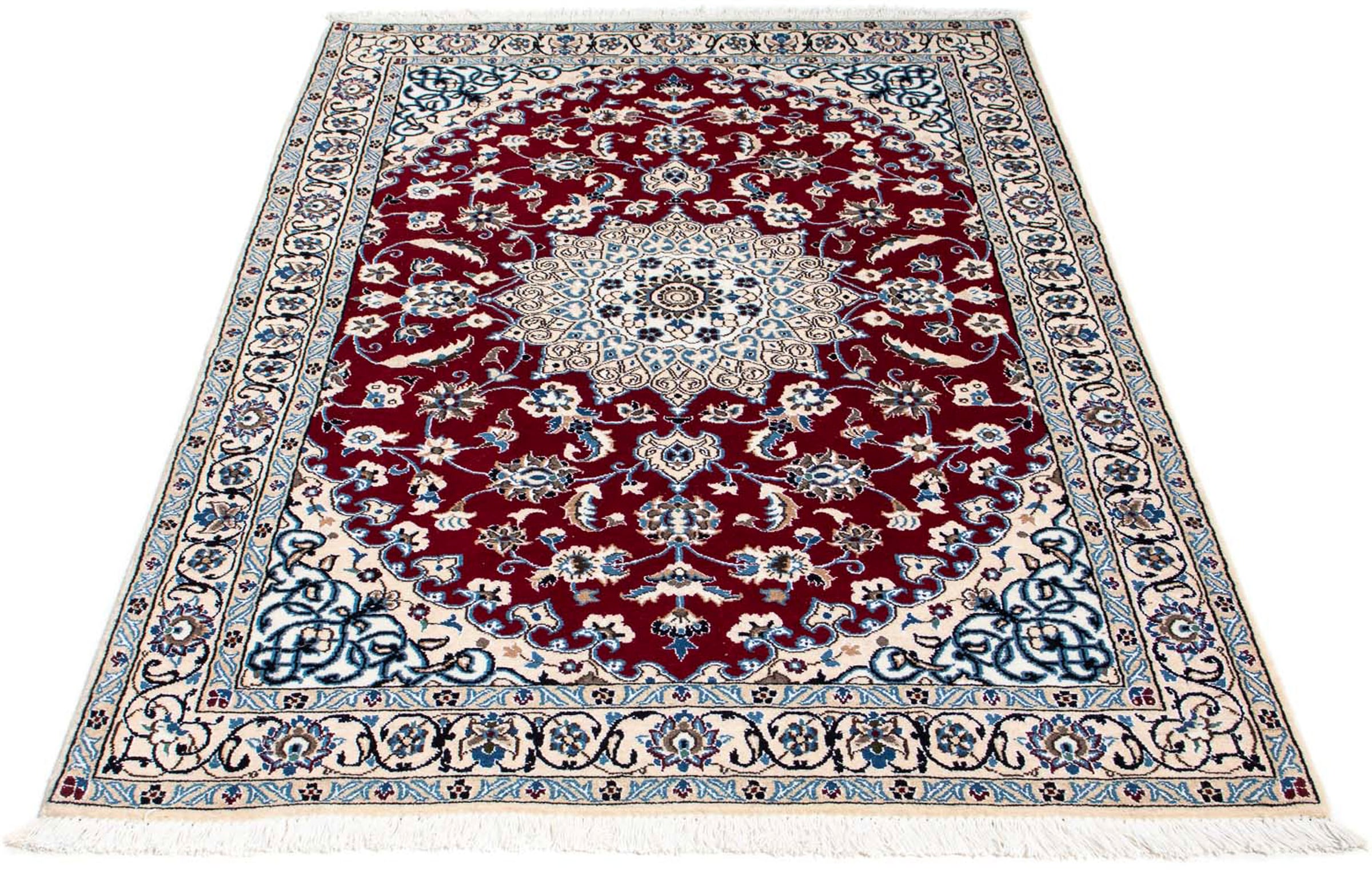 morgenland Orientteppich »Perser - Nain - Royal - 175 x 112 cm - dunkelrot« günstig online kaufen