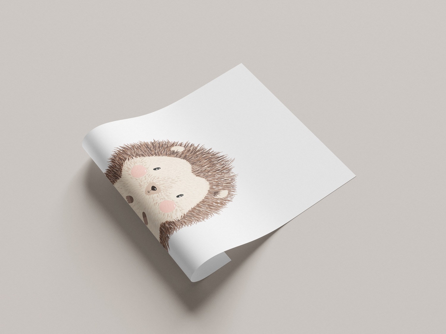 Lüttenhütt Poster »Niedlicher Igel«, Tiere, (1 St.), HD Premium Druck