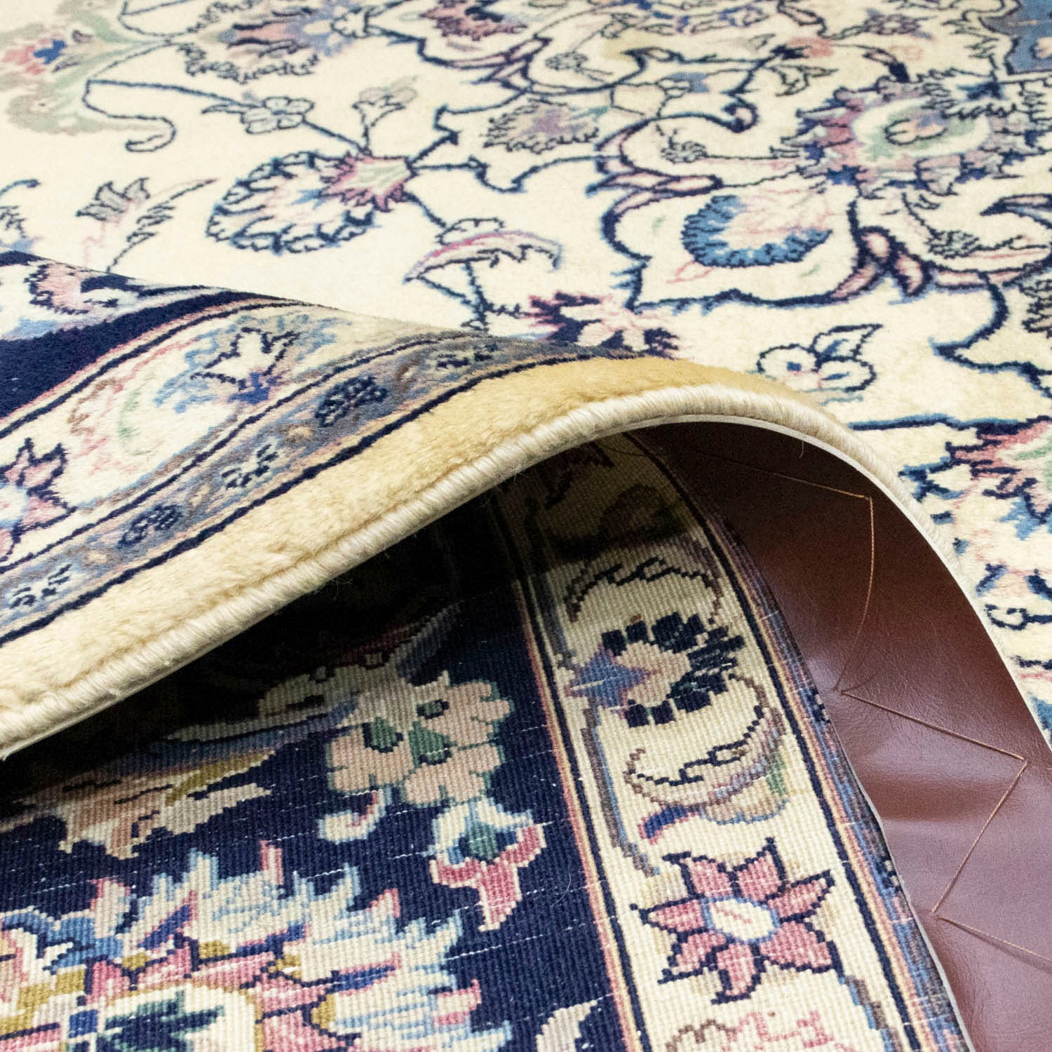 5. Bild von morgenland Wollteppich »Maschad Medaillon Beige chiaro 347 x 244 cm«, rechteckig