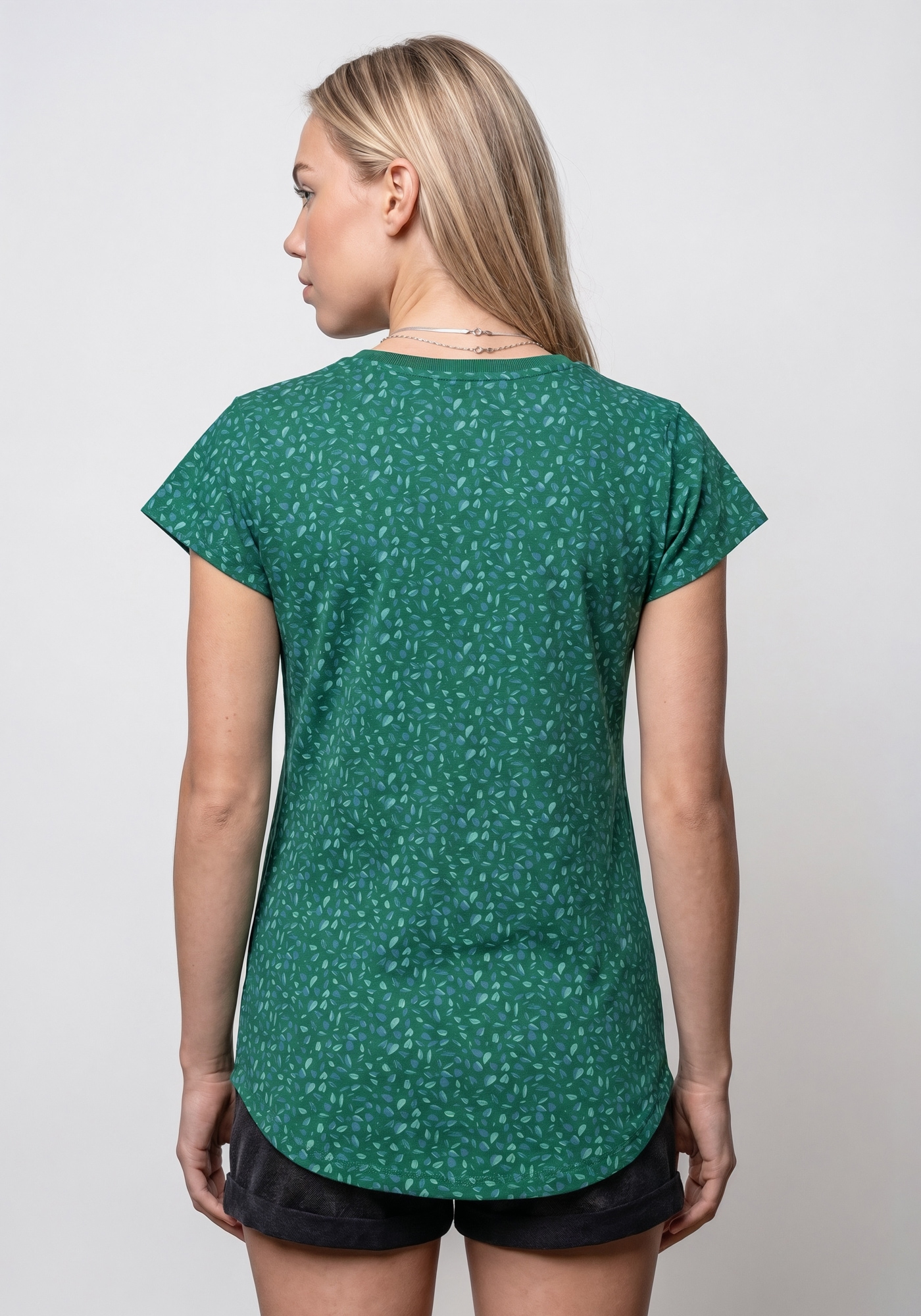 Alife & Kickin Rundhalsshirt »FelinaAK B« modisches Basic-Shirt mit Rundhals-Ausschnitt, rundem Saum und allover