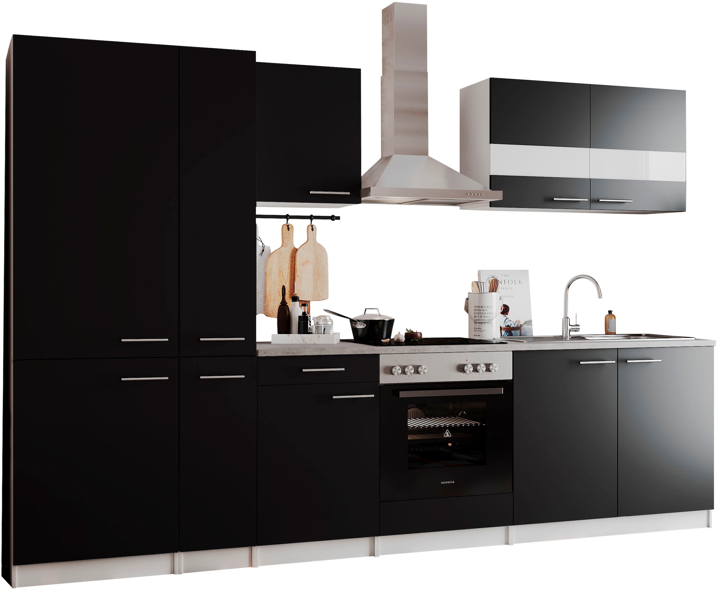 RESPEKTA Küchenzeile »Malia« Breite 300 cm, mit Soft-Close, in exklusiver K günstig online kaufen