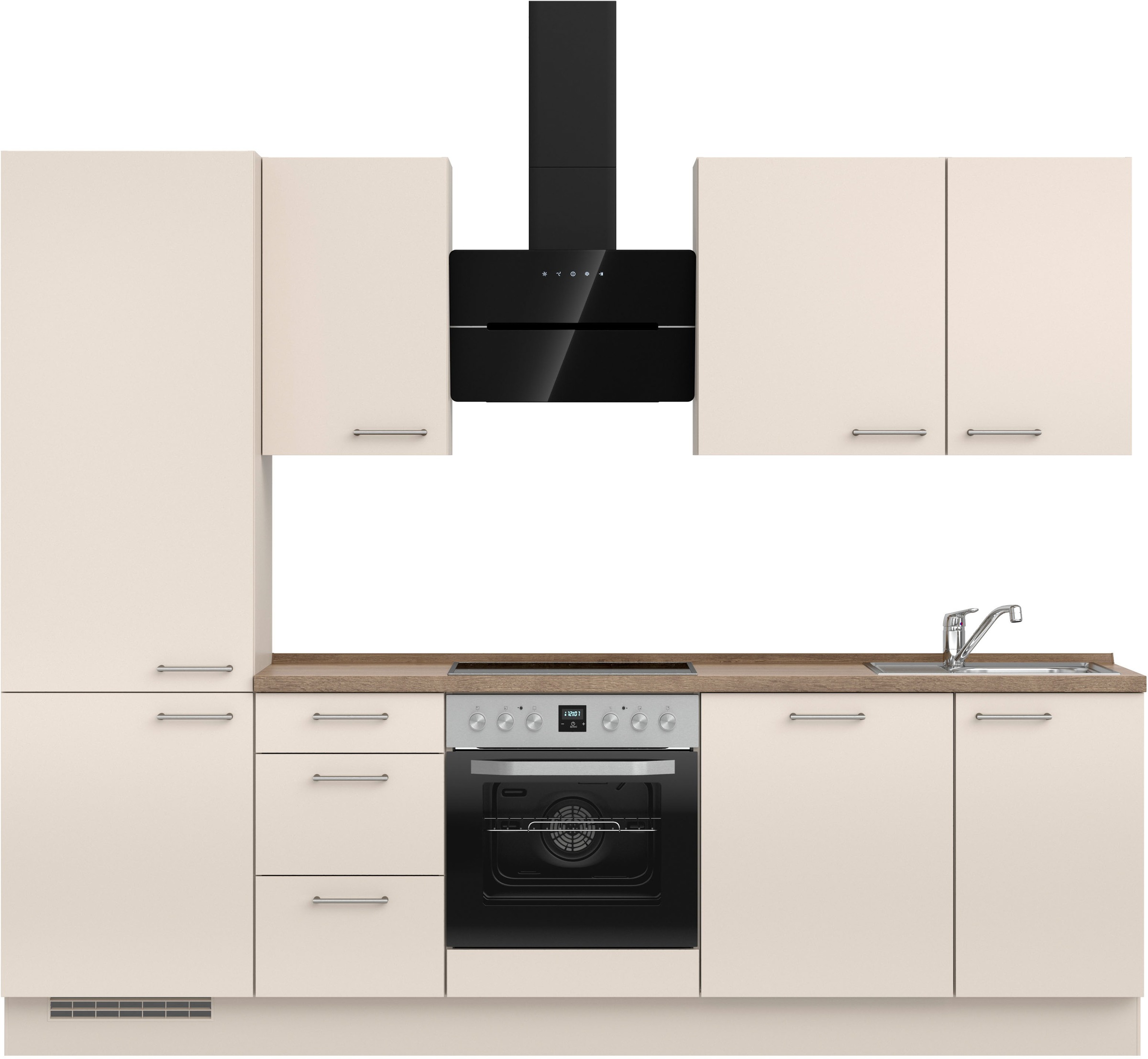 nobilia® Küchenzeile »"Laser II", Ausrichtung wählbar, Breite 270 cm« vormo günstig online kaufen