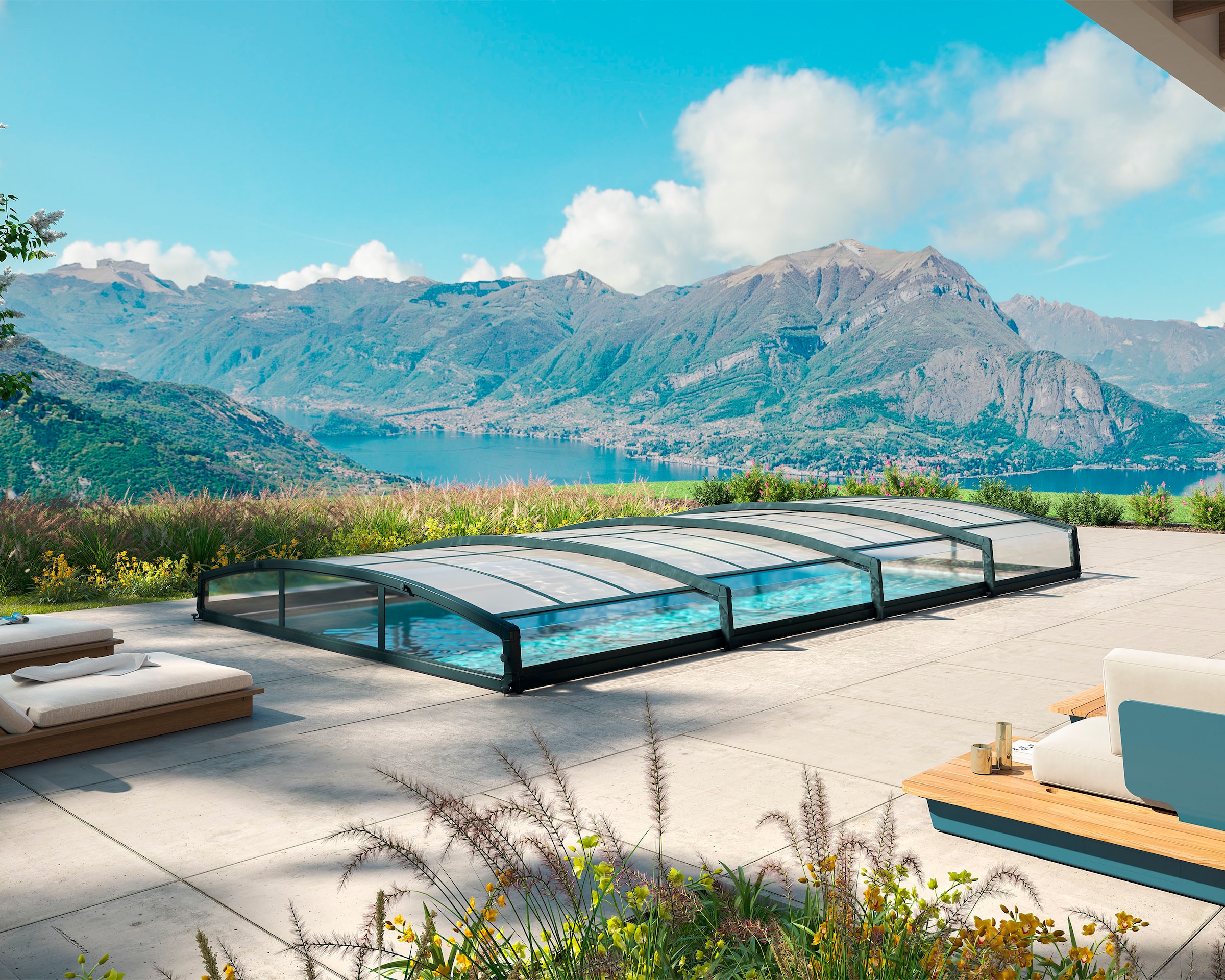 Palram - Canopia Poolverdeck »Palram - Canopia Poolüberdachung Majorca« für rechteckige Pools bis zu 8 x 4 m geeignet