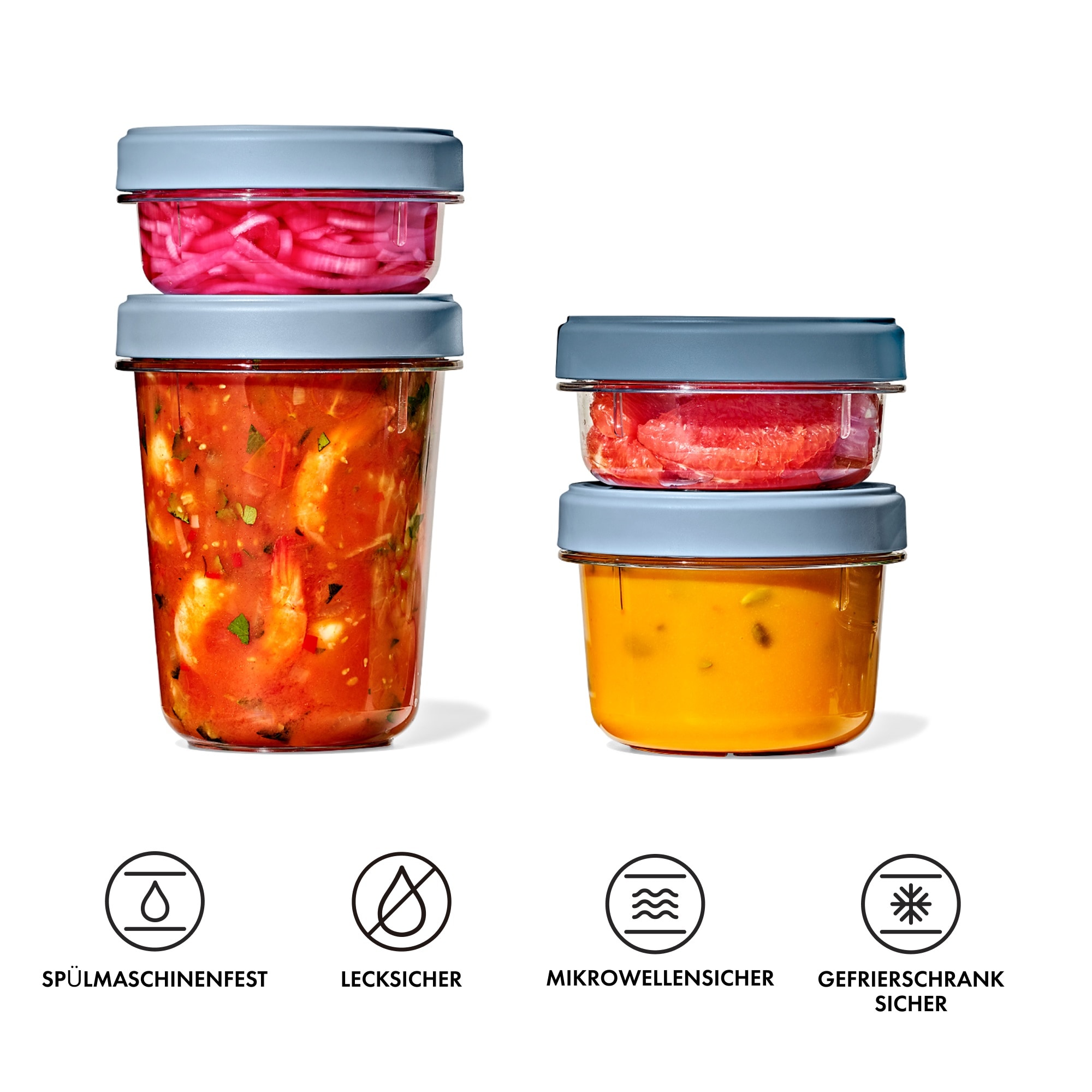 OXO Good Grips Aufbewahrungssystem »OXO Twist & Stack Behälter – 350ml – 2er Set« ideal für Meal Prep