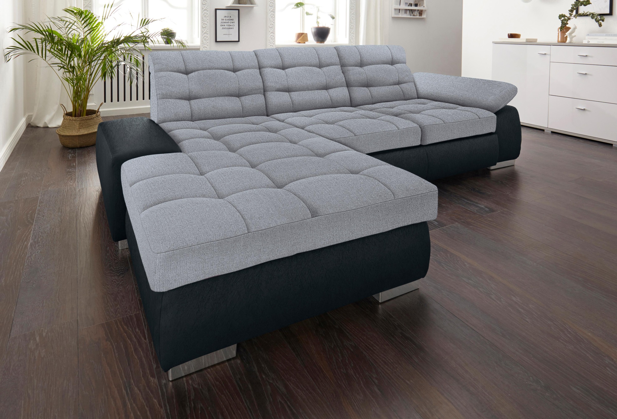 sit&more Ecksofa »Ontario L-Form«, XXL, wahlweise mit Bettfunktion günstig online kaufen