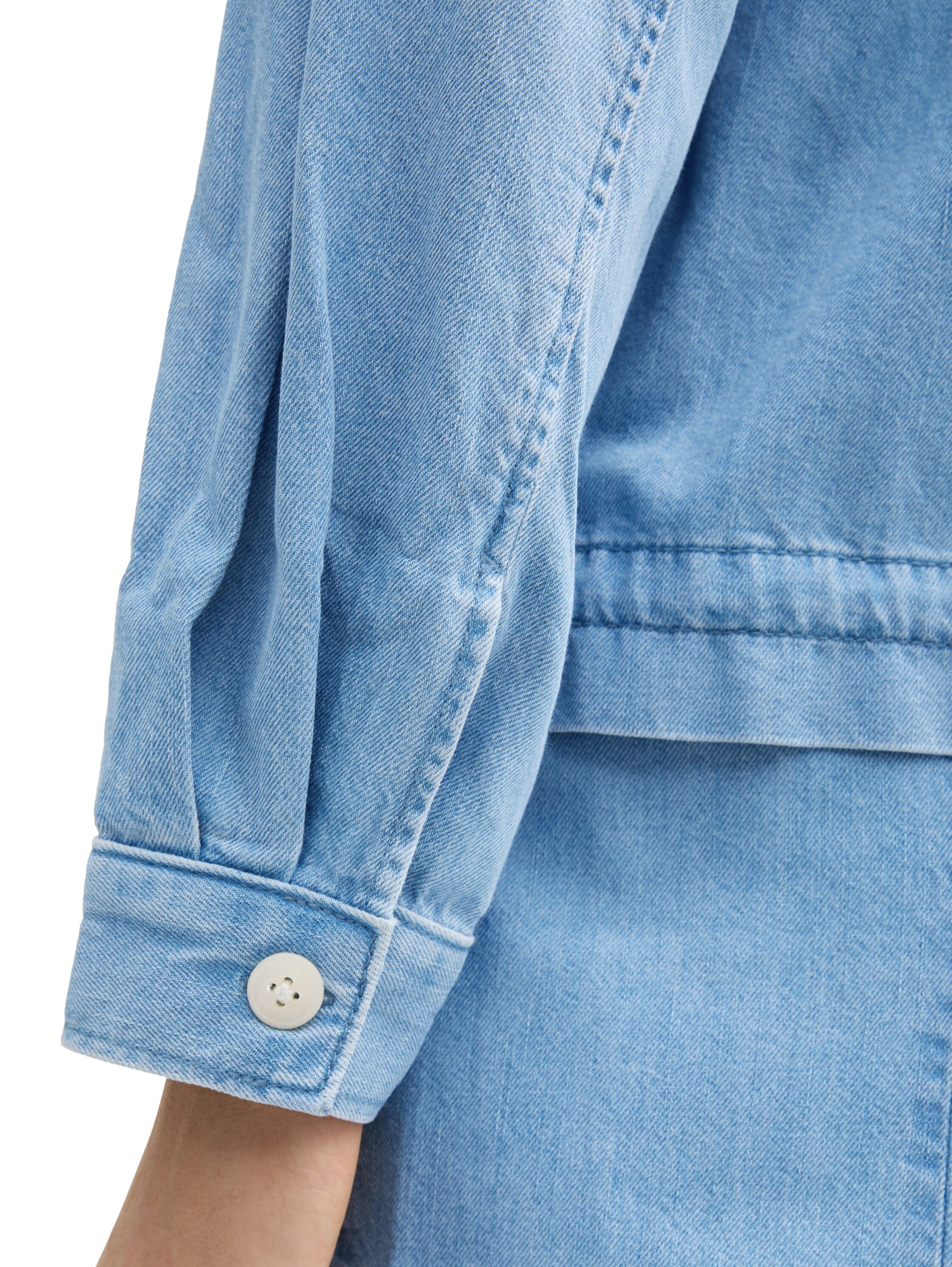TOM TAILOR Denim Jeansjacke, ohne Kapuze, mit Brusttaschen