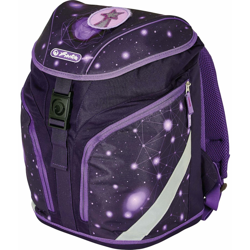 Herlitz Schulrucksack »SoftLight Plus, Space Girl«, Reflektoren-Floureszierende Flächen