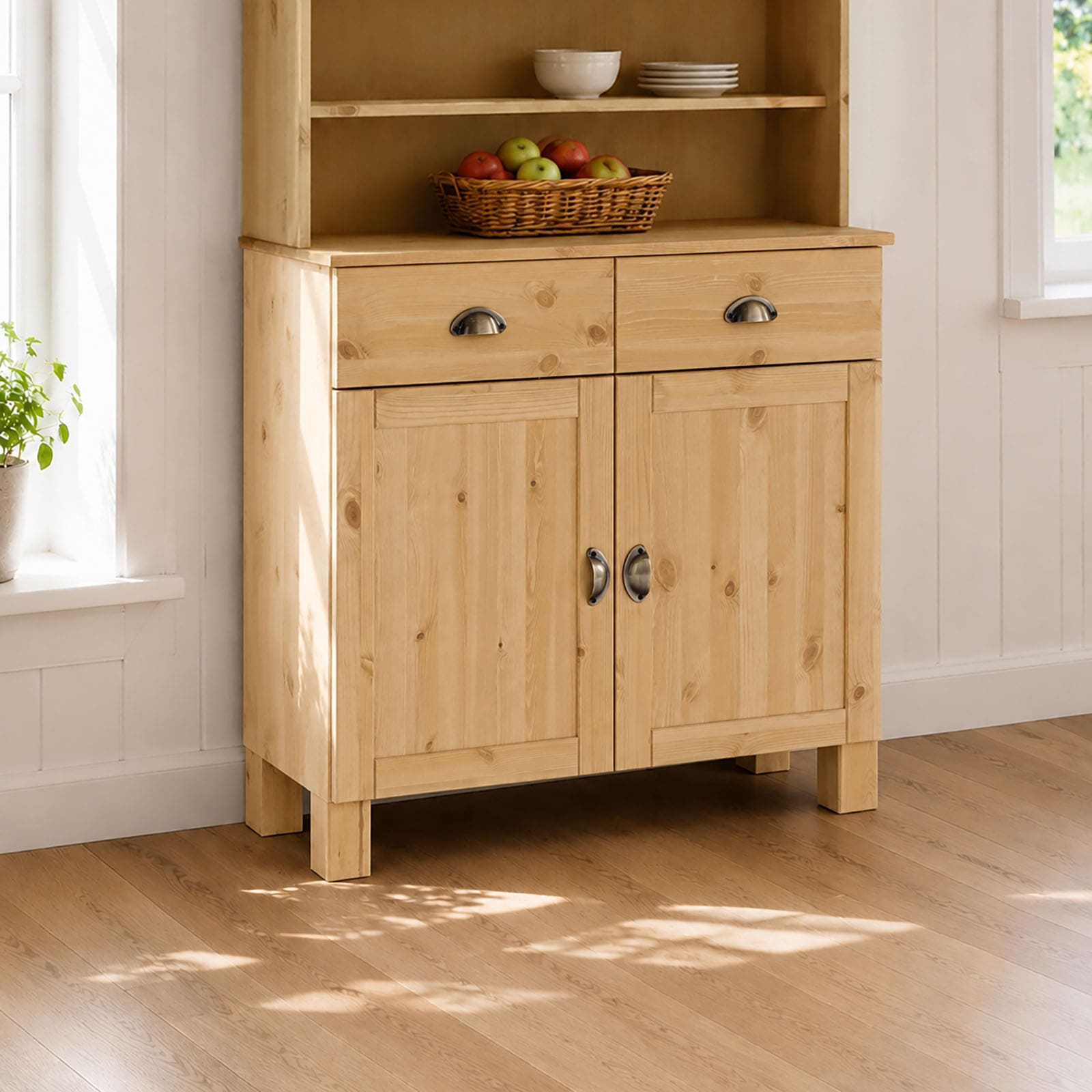 Home affaire Unterschrank »Oslo« 85 cm breit, 38 cm tief, als Sideboard nutzbar, 2 Türen, 2 Schubladen