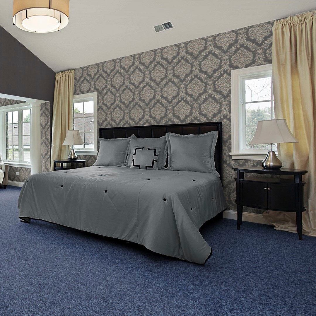 Bodenmeister Teppichboden »Baltic, Schlinge - meliert, Made in Belgium«, rechteckig, 5 mm Höhe, Wohnzimmer, Schlafzimmer, Kinderzimmer, Breite 400/500 cm