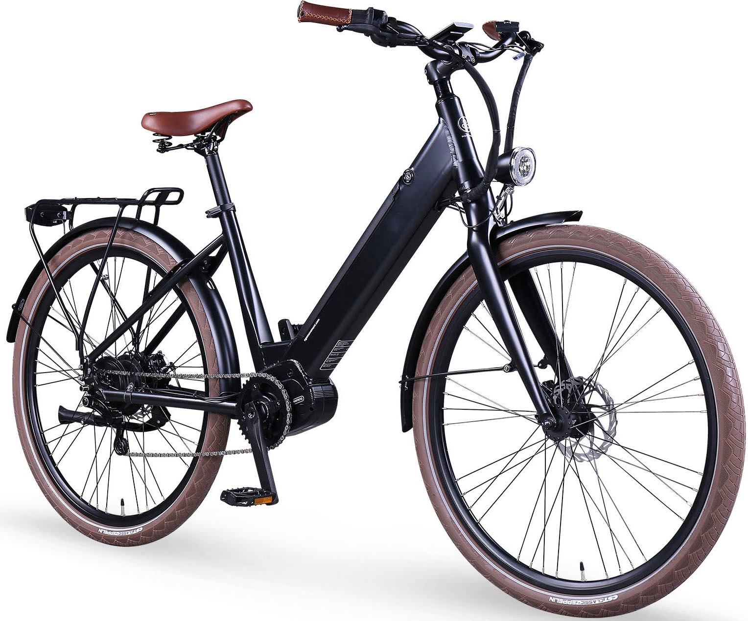 eGO Movement E-Bike »City 25 Julia Wave 45 cm Schwarz 28"«, Enviolo, Mittelmotor 250 W, Pedelec, Elektrofahrrad für Damen u. Herren