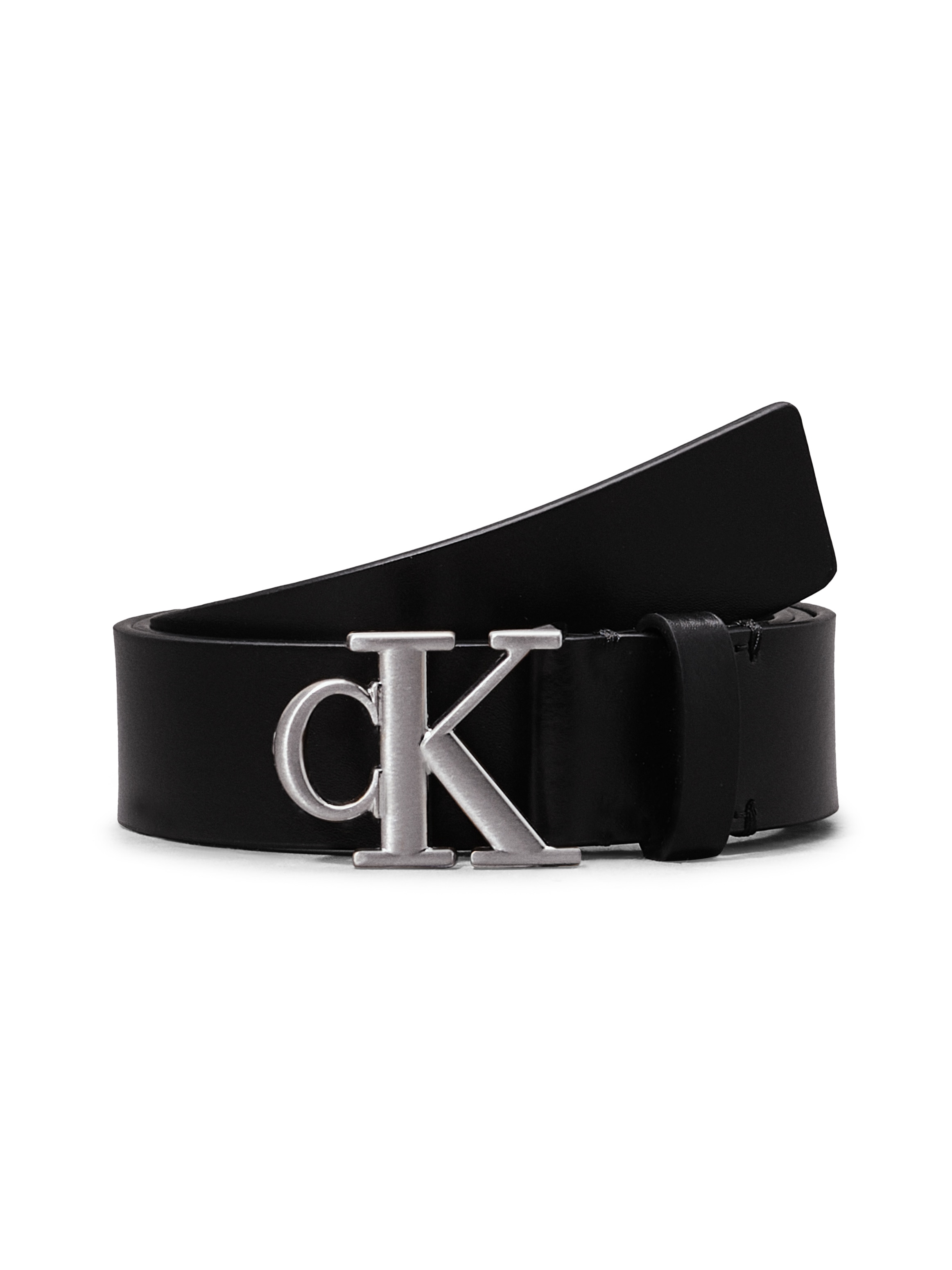 Calvin Klein Jeans Ledergürtel »MONO PLAQUE LTHR BELT 30MM«, mit Logoschnalle