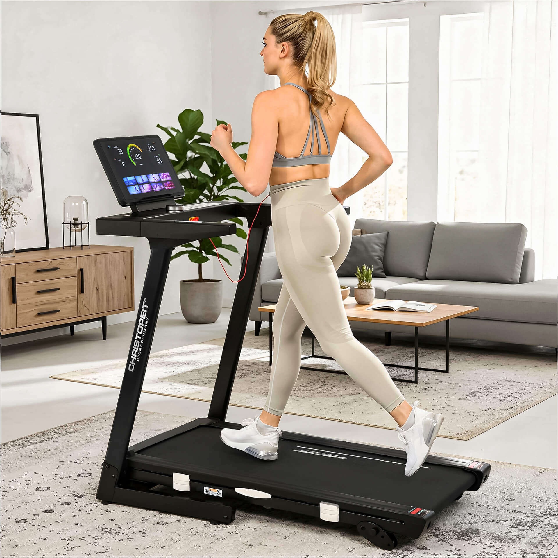 Christopeit Sport® Laufband »Laufband TM 4000 S« bis max. 16 km/h, klappbar, 120 kg max. Benutzergewicht