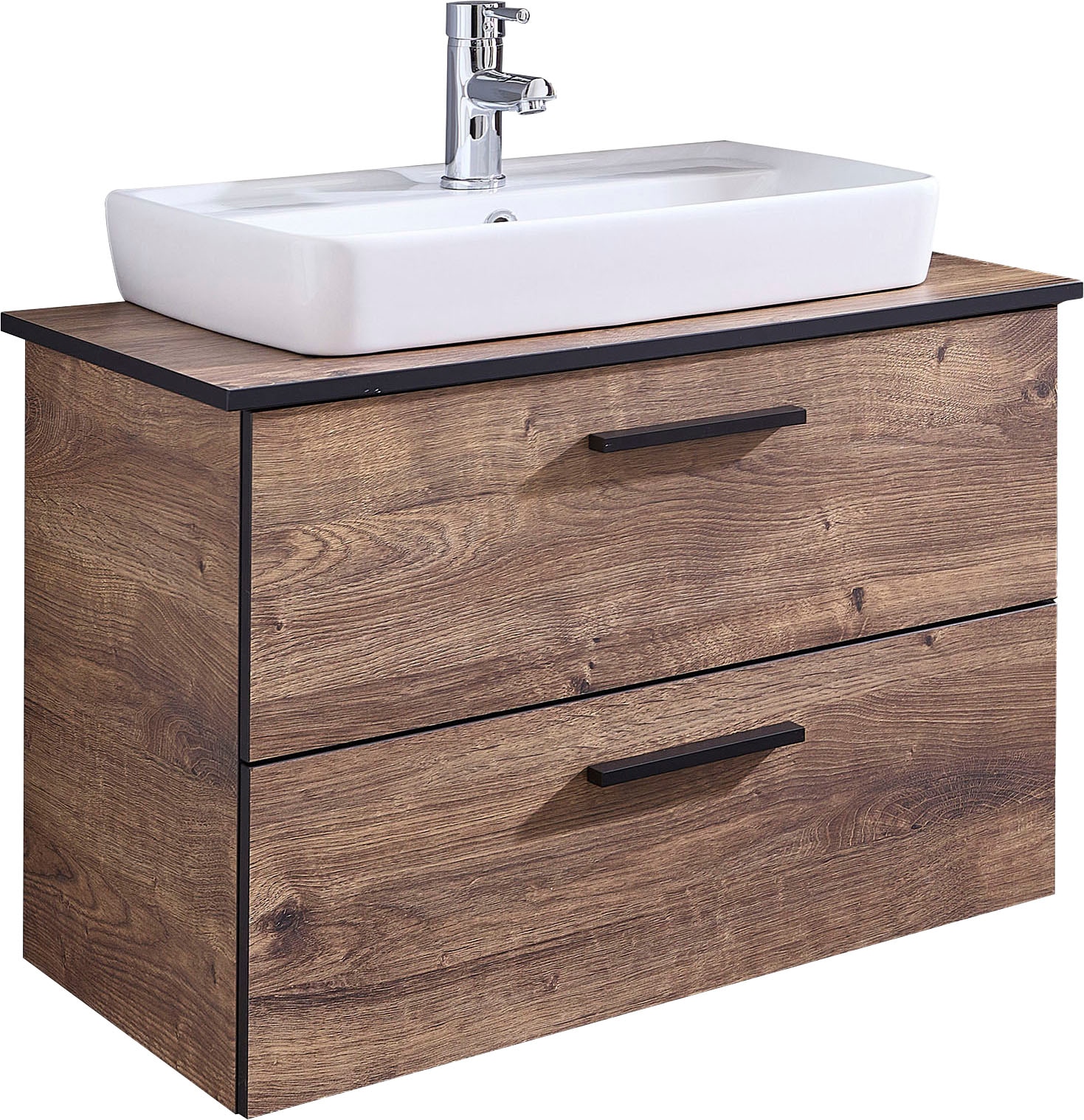 Saphir Badmöbel-Set »Quickset 374 Keramik-Aufsatzwaschtisch mit Unterschran günstig online kaufen