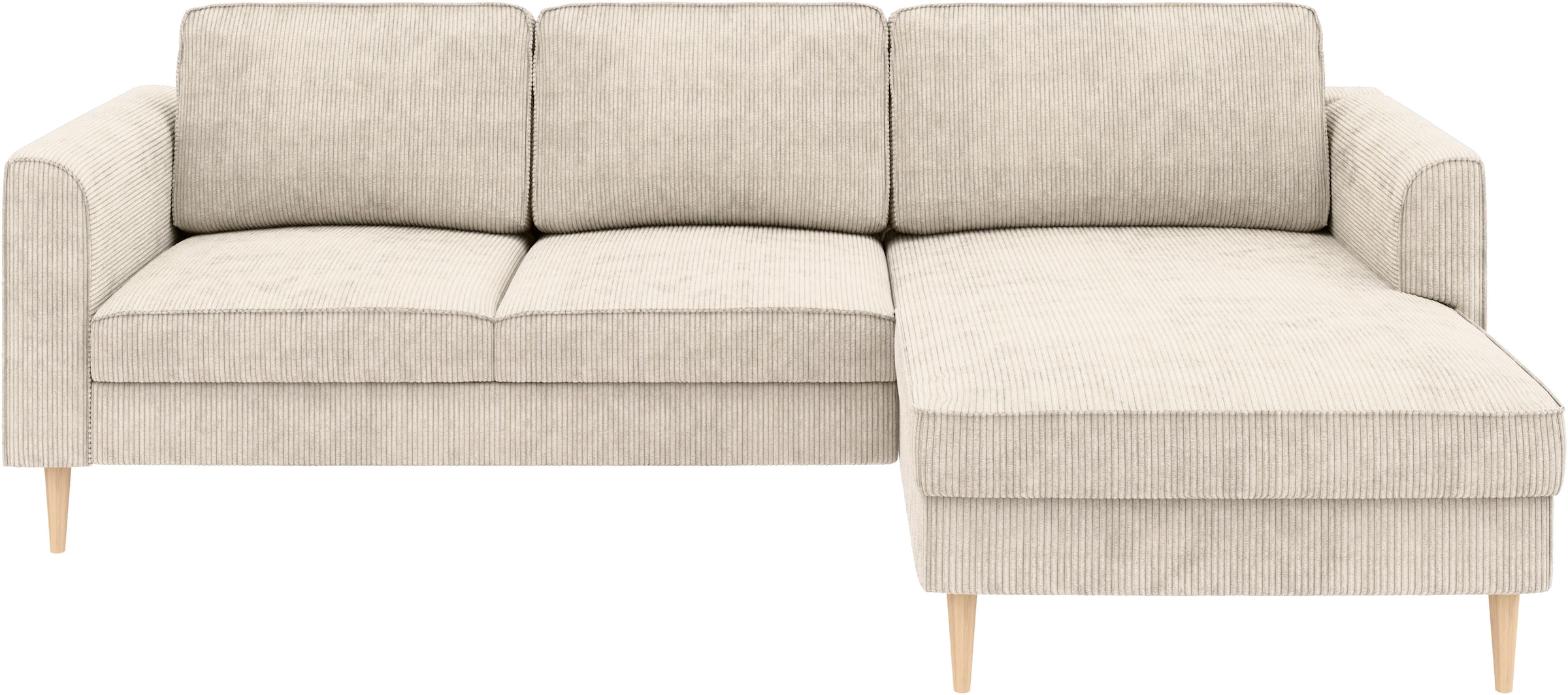 Home affaire Ecksofa »Booster Couch wahlweise mit Schlaffunktion und Bettkasten-auch in Cord«, Recamiere beidseitig montierbar, Sofa in L-Form, 232 cm