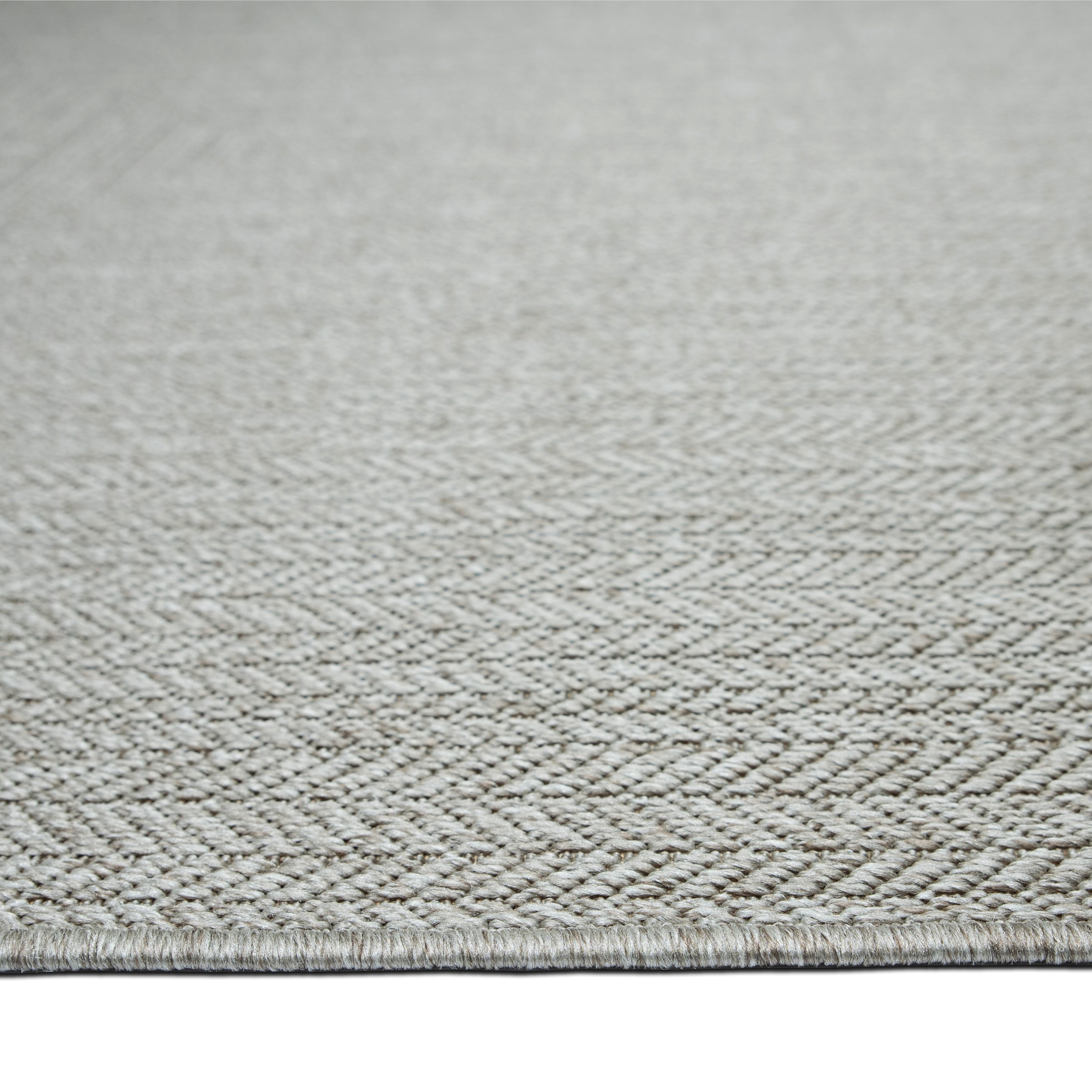 OTTO home Teppich »Aliv, Fischgräten-Design auch für Balkon und Terrasse« rechteckig 3 mm Höhe In- und Outdoor geeignet, Wetterfest & UV-beständig