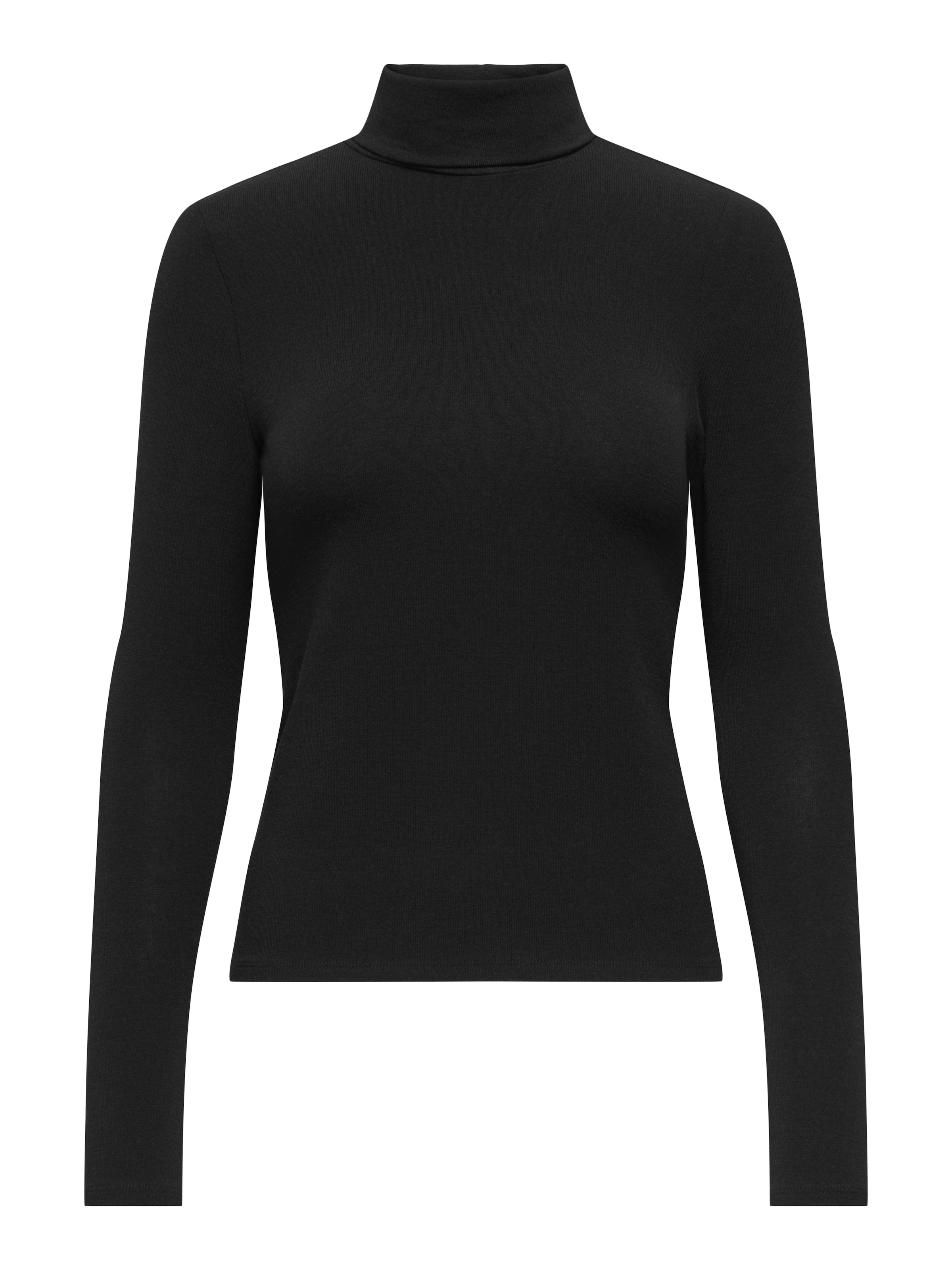 ONLY Rollkragenshirt »ONLGLAMOUR L/S ROLL-NECK TOP JRS NOOS« Materialmix, slim fit
