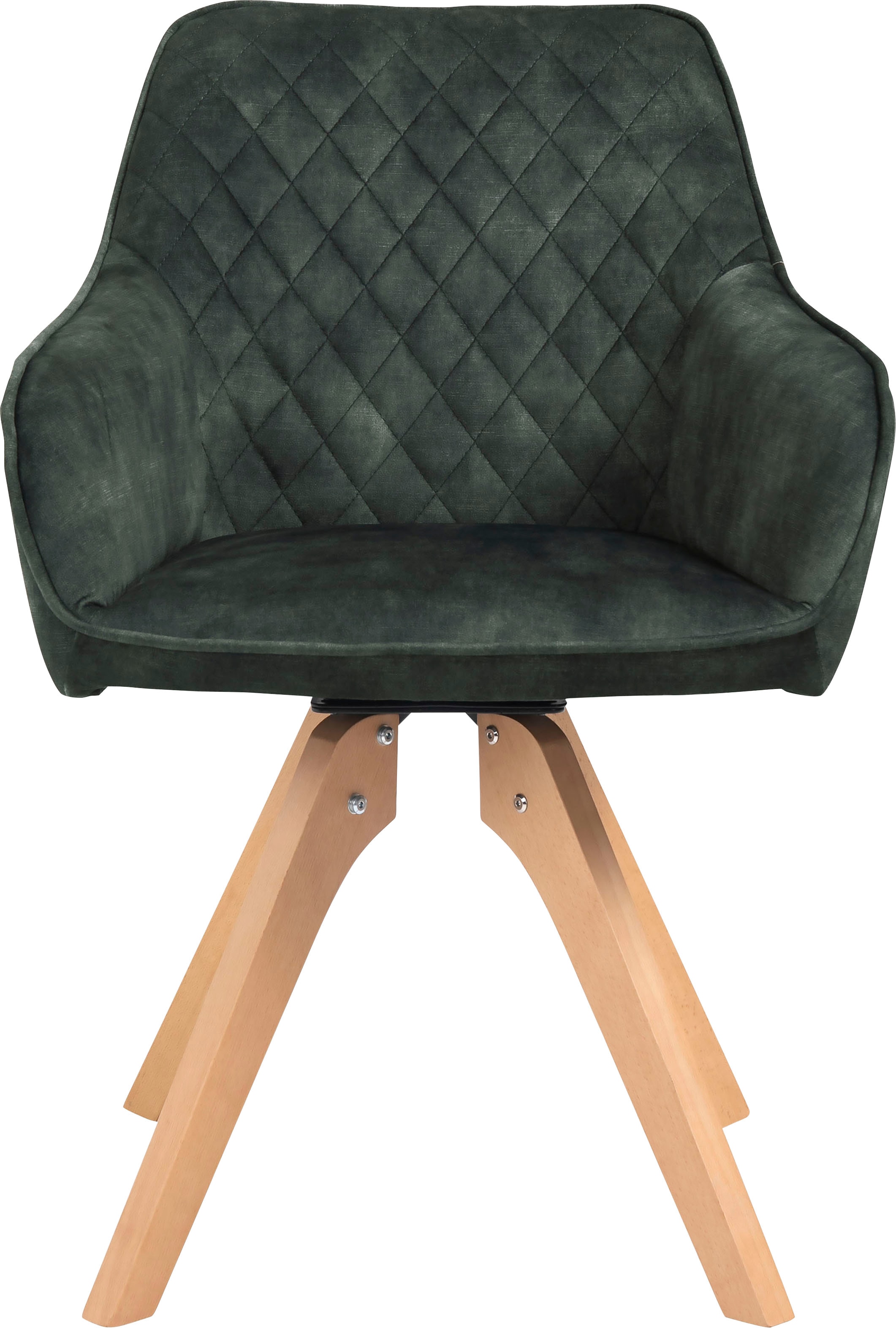 SalesFever Essgruppe, (5-tlg.), Tischbreite 180 cm, Stühle 180° drehbar, mit Samtverlours