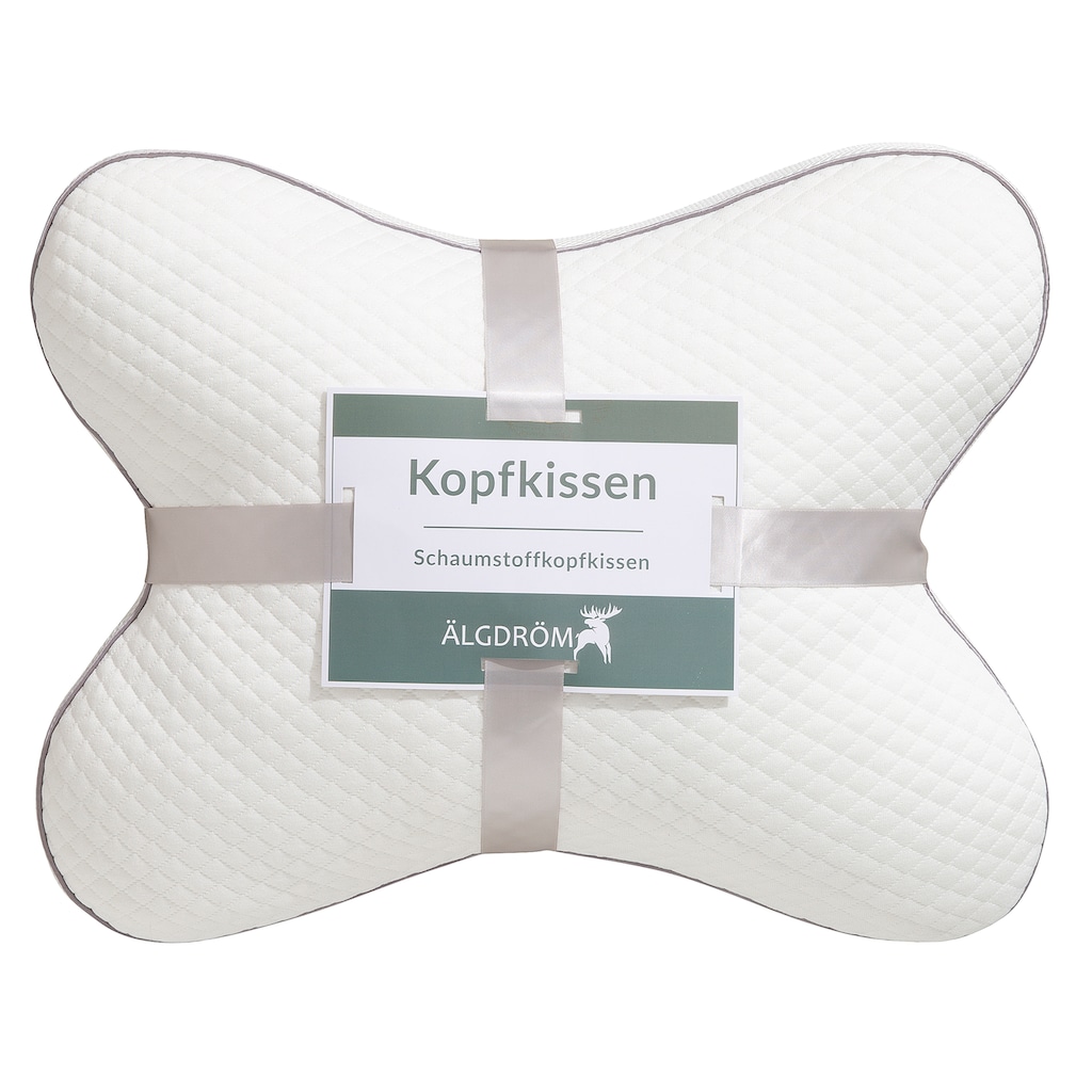 Älgdröm Kopfkissen »Nackenstützkissen Schmetterling«, Füllung: Zerkleinerter Memoryschaum, Bezug: 60% Polyester, 40% Viskose, (1 St.)