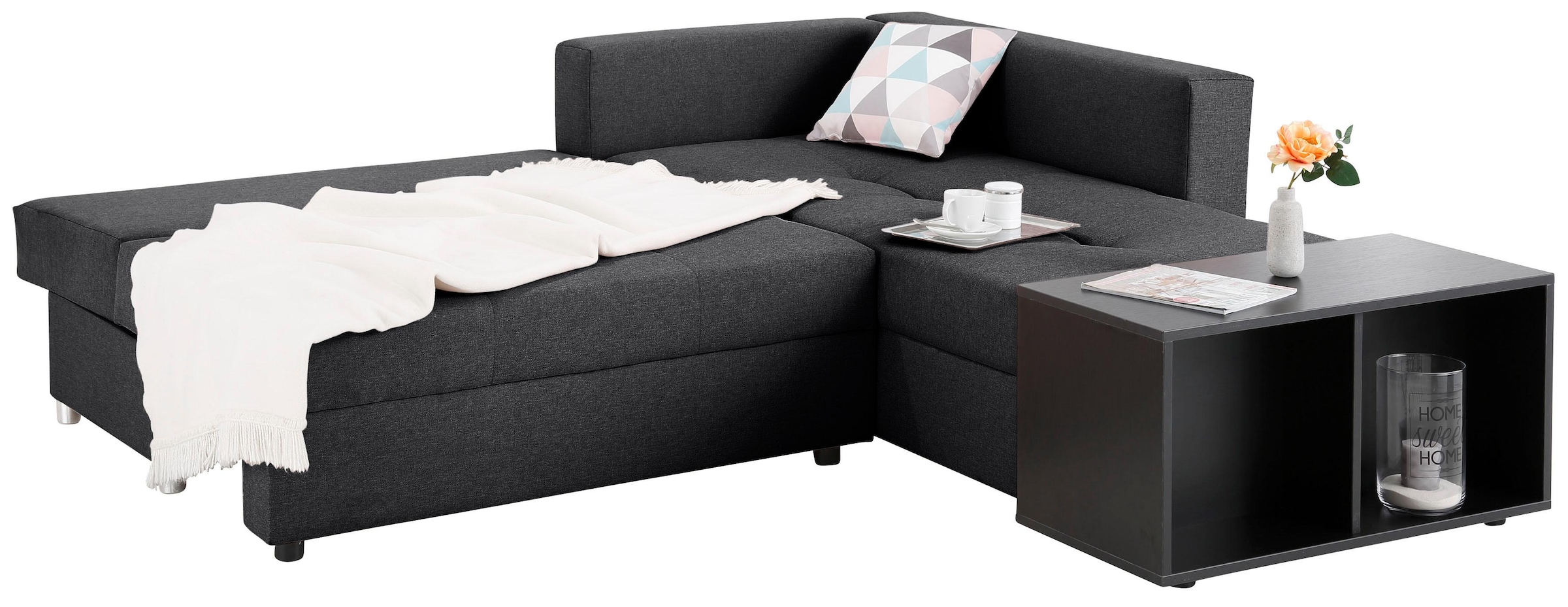 Home affaire Ecksofa »Italia«, mit Bettfunktion, mit Federkern online  kaufen