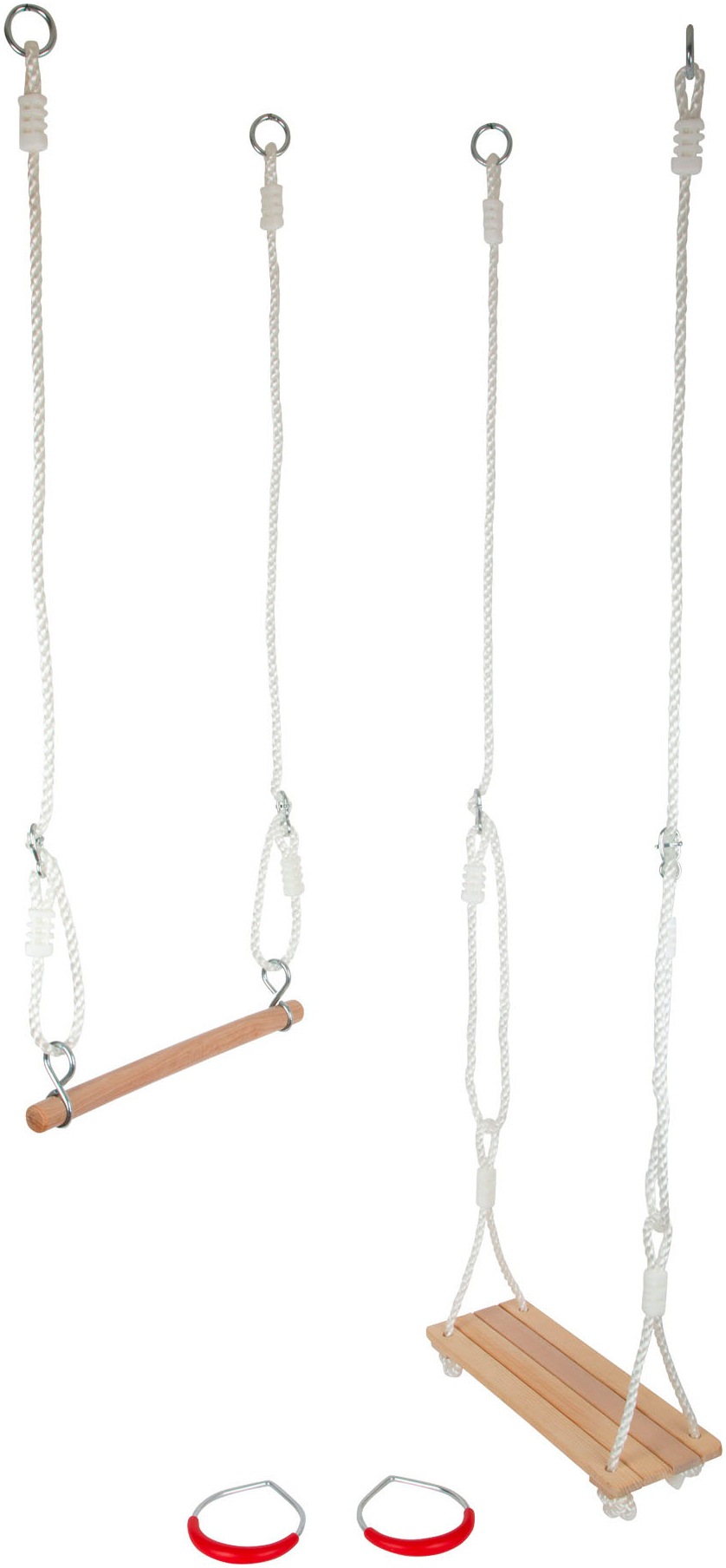 Small Foot Schaukelsitz »Schaukel-Set 3 in 1«, mit Trapez, Schaukel und Turnringen