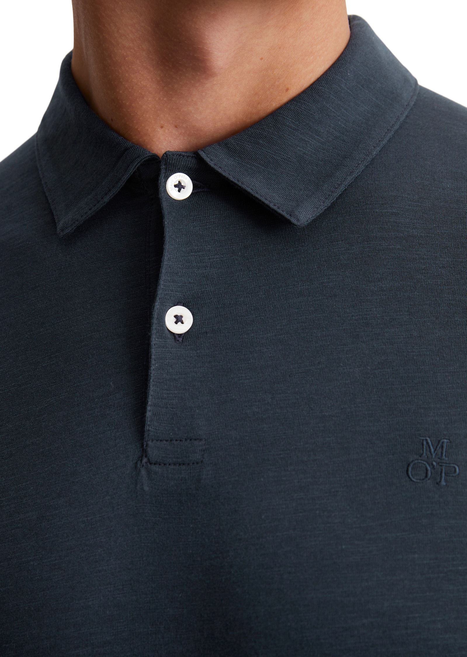 Marc O'Polo Poloshirt, mit lebendiger, bewegter Oberfläche