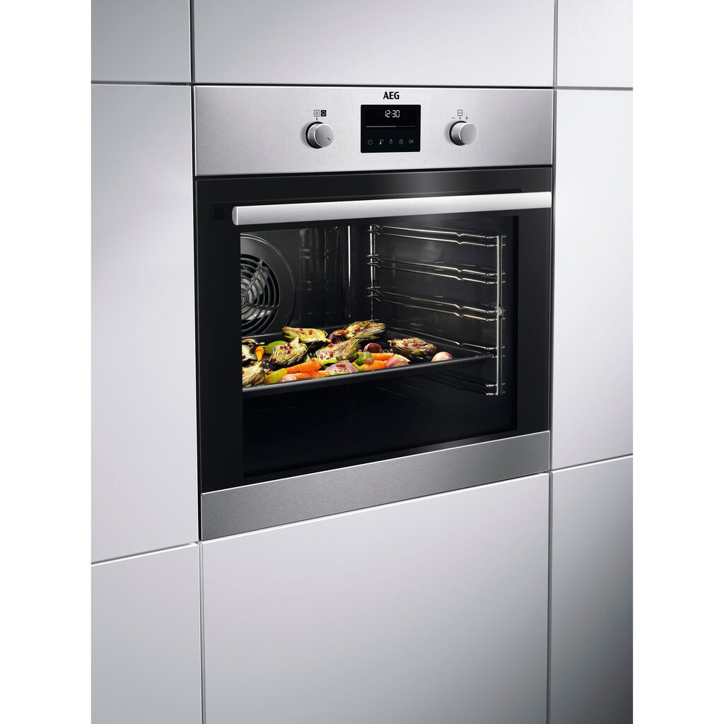 AEG Backofen-Set »TEAMHHBPI«, TEAMHHBPI, Pyrolyse-Selbstreinigung