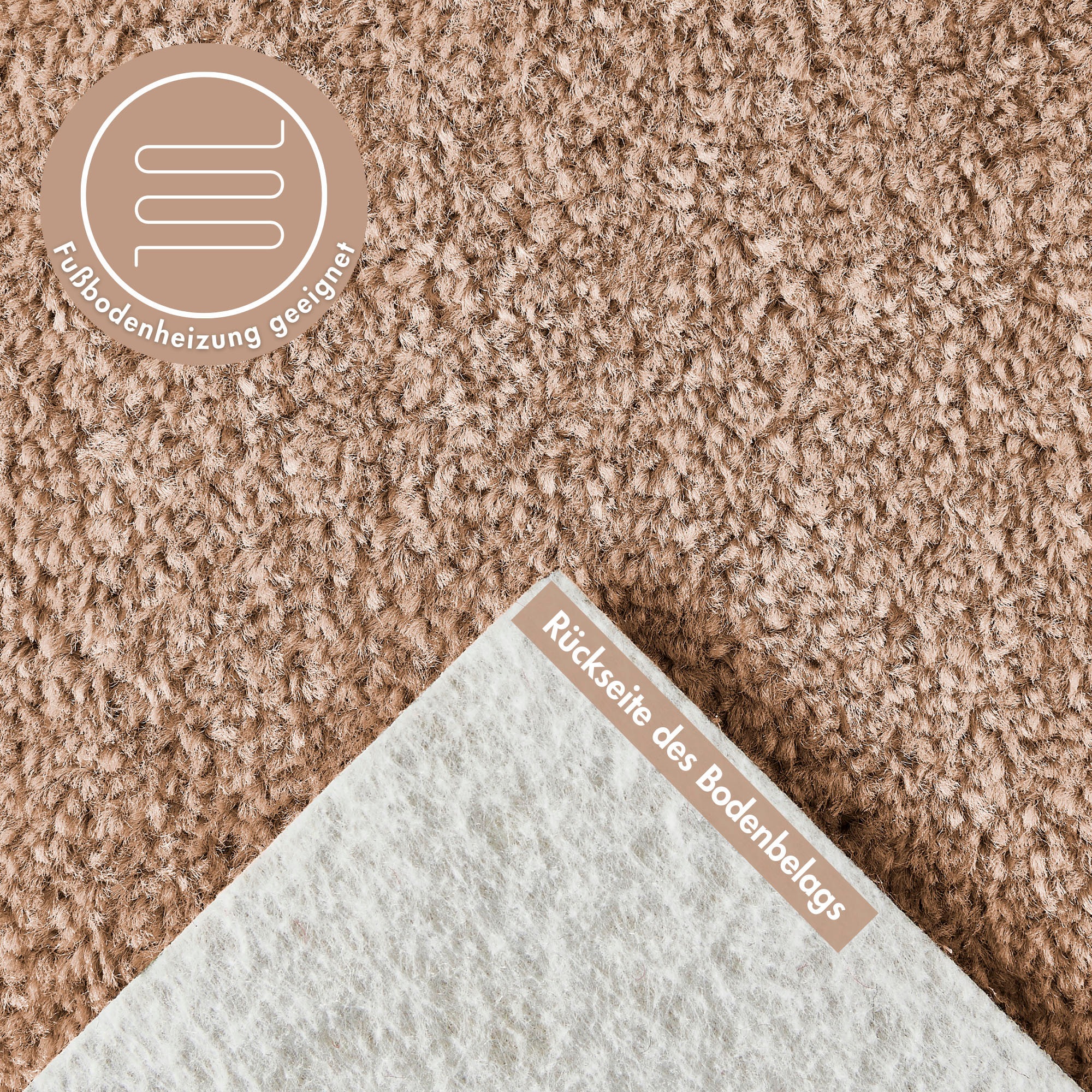 Andiamo Teppichboden »Ines, Kräuselvelours, Made in Netherlands«, rechtecki günstig online kaufen