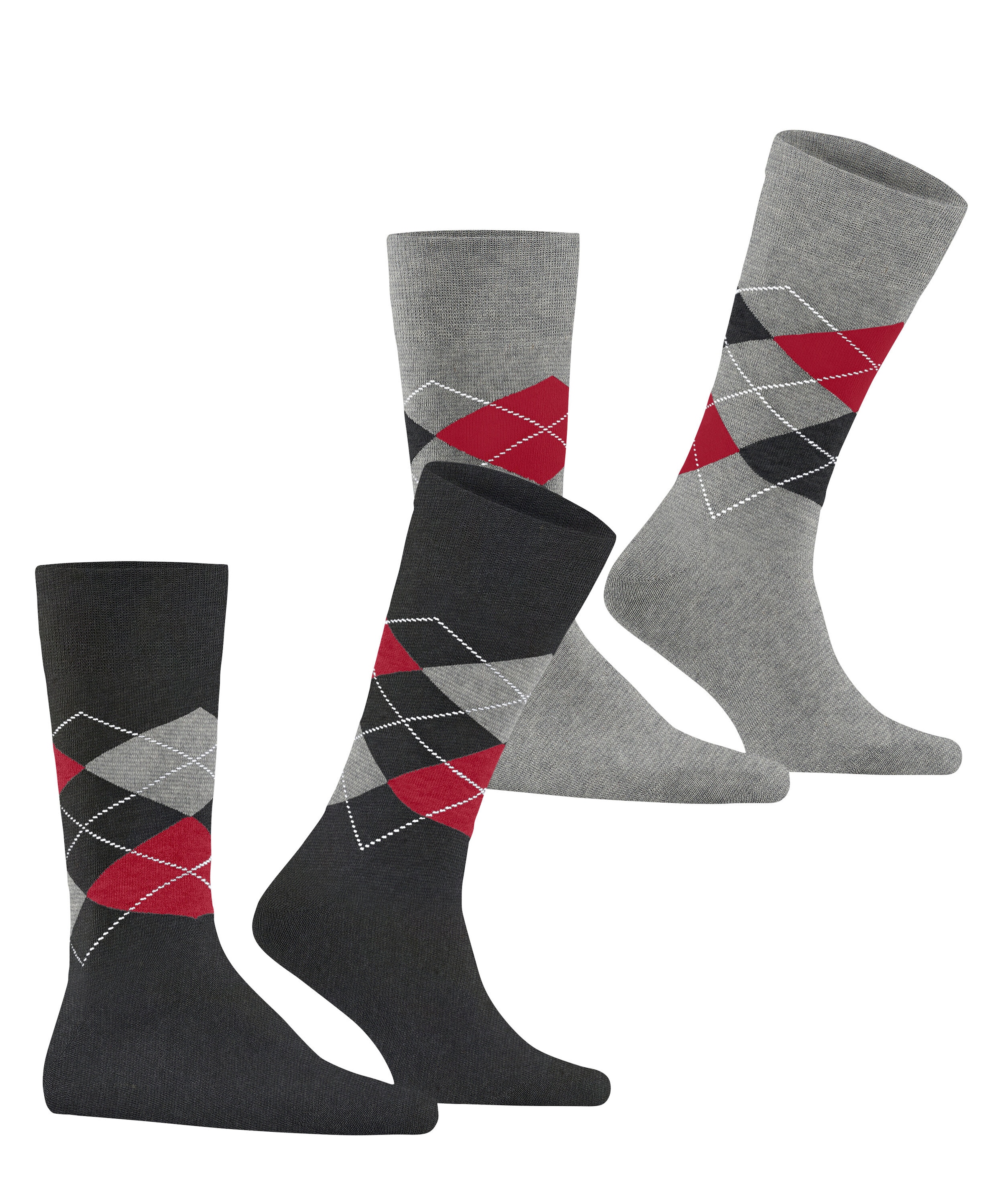 Burlington Socken »Everyday Argyle« 3er Pack,  atmungsaktiv