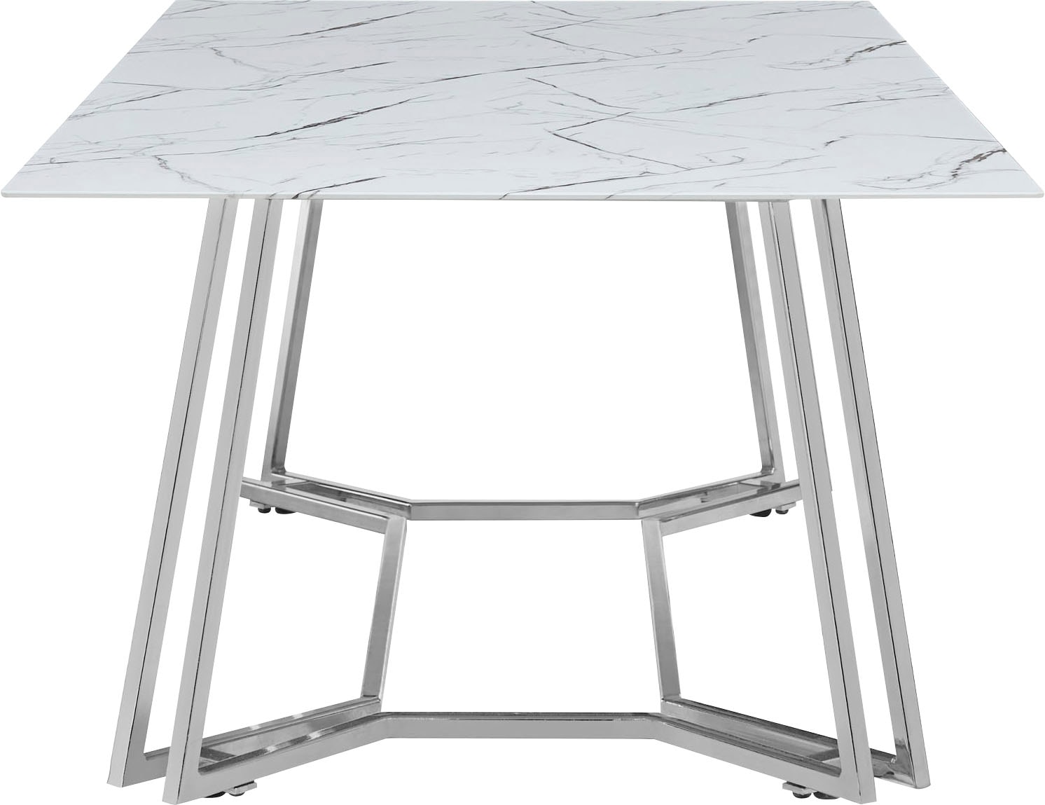 SalesFever Couchtisch »Wohnzimmertisch im eleganten Stil« Eleganter Chic mit marmoriertem Charme