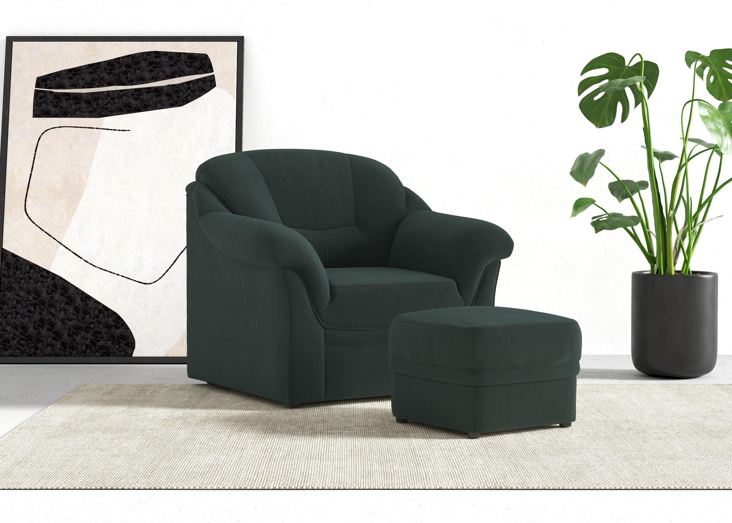 DOMO collection Sessel »Montana komfortabel und zeitlos, bequeme Armlehnen« günstig online kaufen