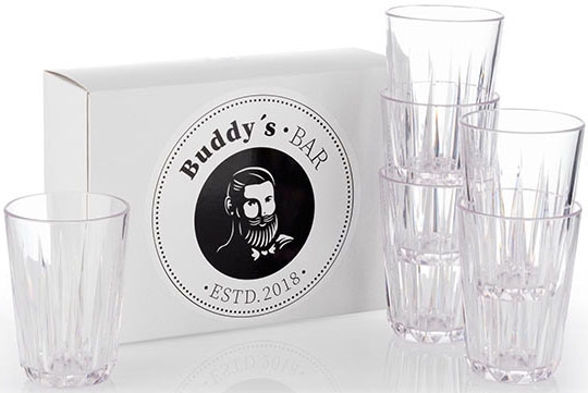 Buddy's Becher »Buddy´s Bar«, (Set, 6 tlg.), 6er Set, Tritan Kunststoff Tri günstig online kaufen