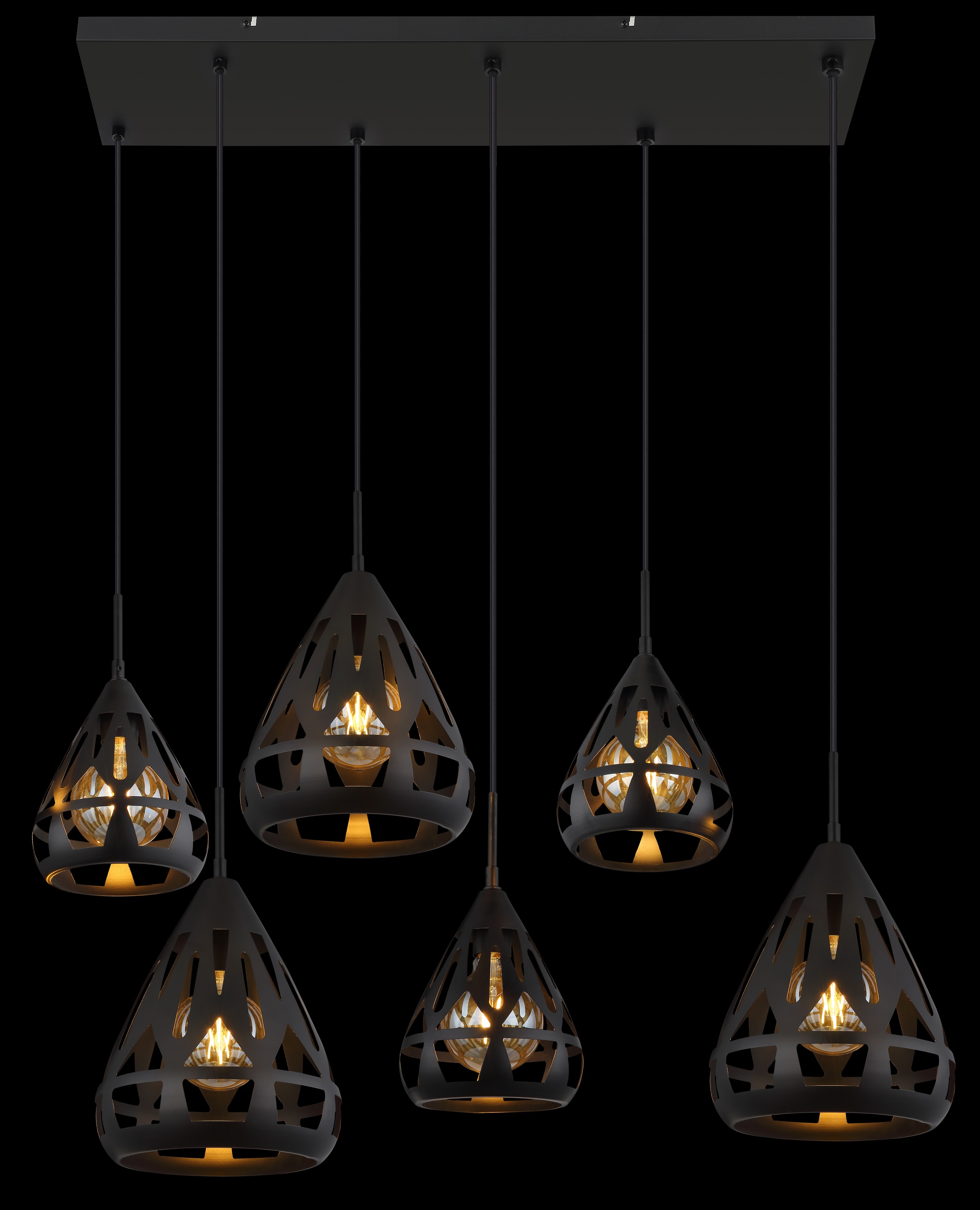 GLOBO LIGHTING Hängeleuchte »HASSAN« E27 1 Stk. Hängelampe/Pendelleuchte/Esszimmer/Wohnzimmer/Esstisch