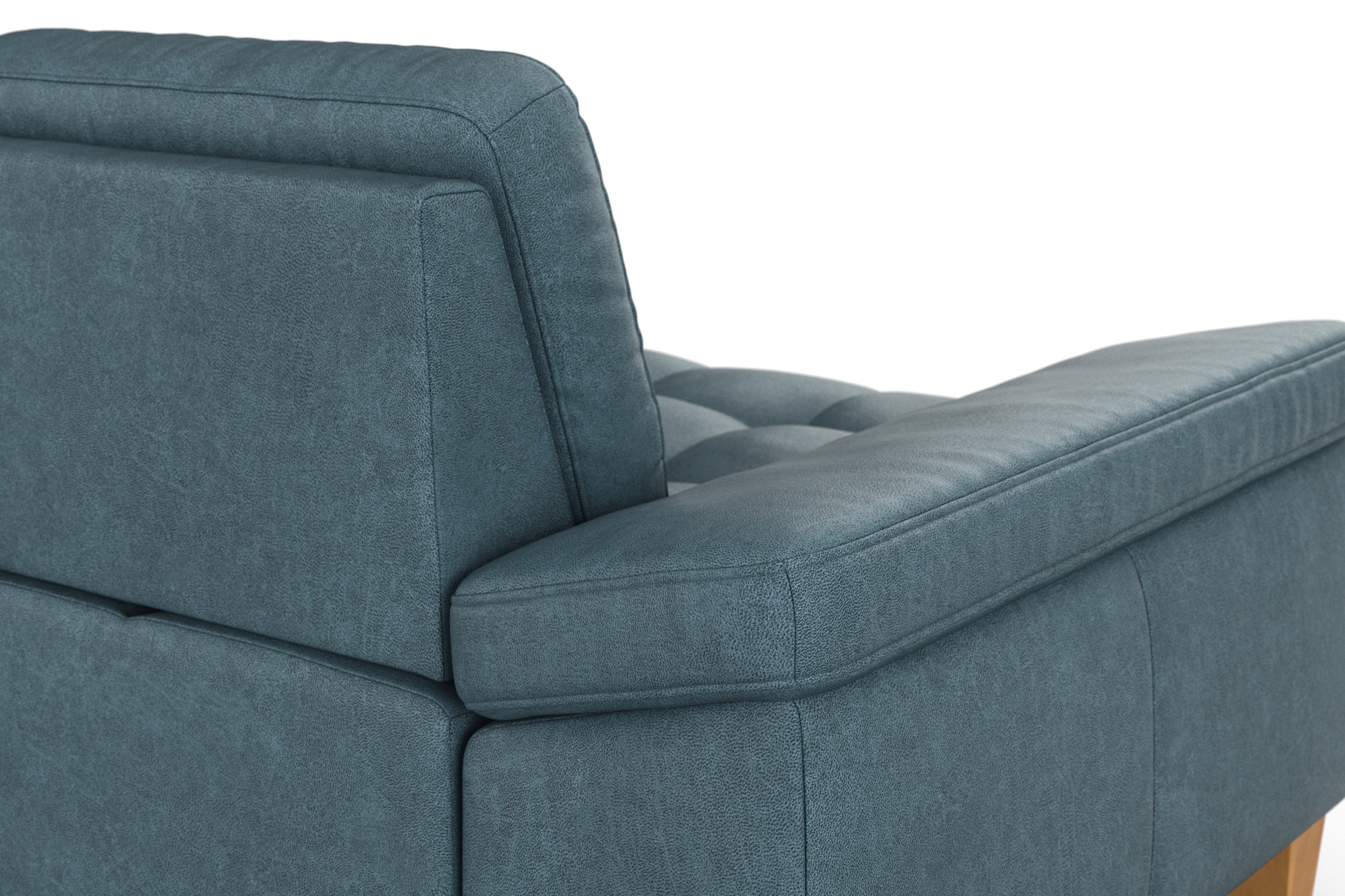 sit&more Ecksofa »Westham L-Form«, mit Recamiere, mit oder ohne Bettfunktion, Bettkasten, Füße Eiche