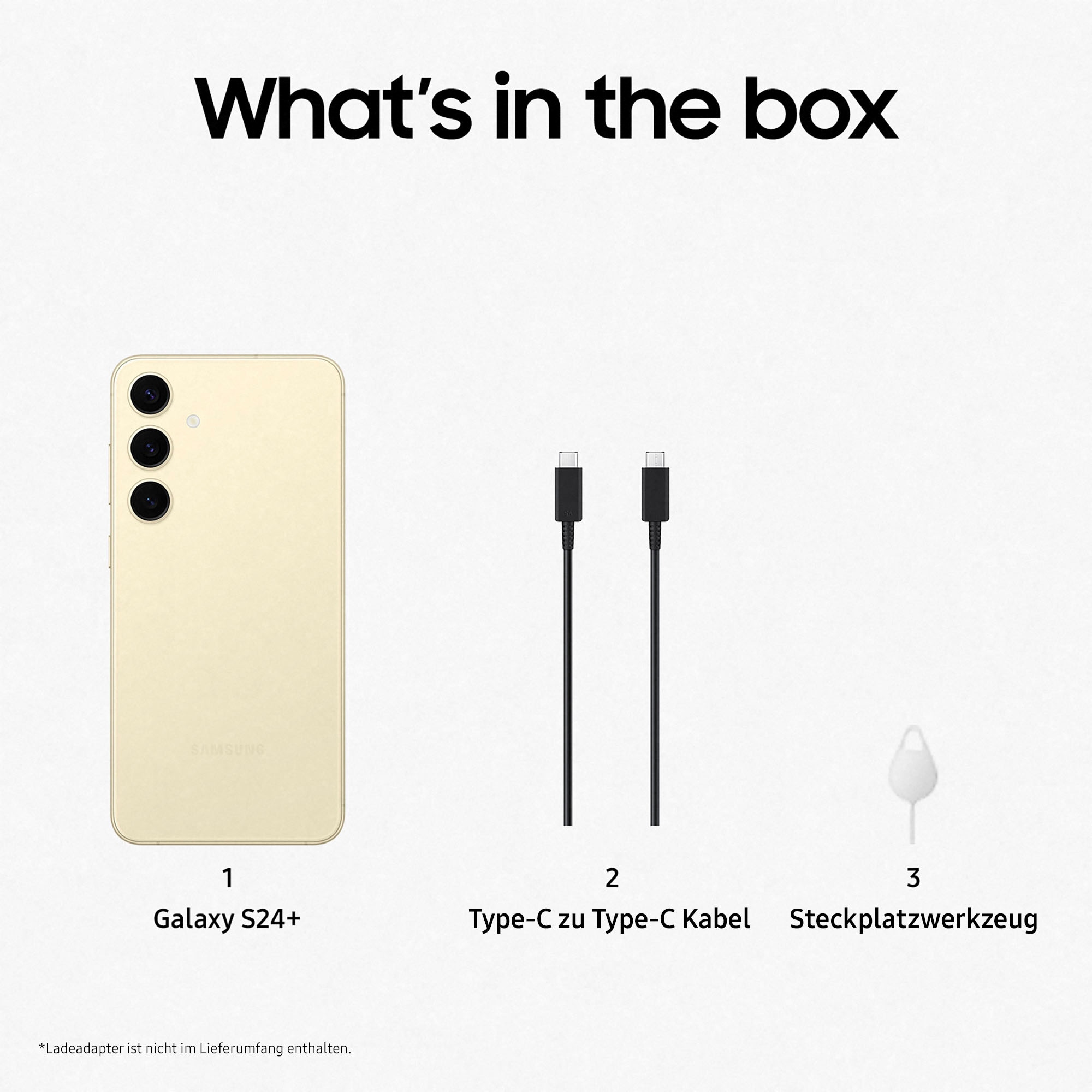 Samsung Smartphone »Galaxy S24+ 256GB«, Amber yellow, AI-Funktionen