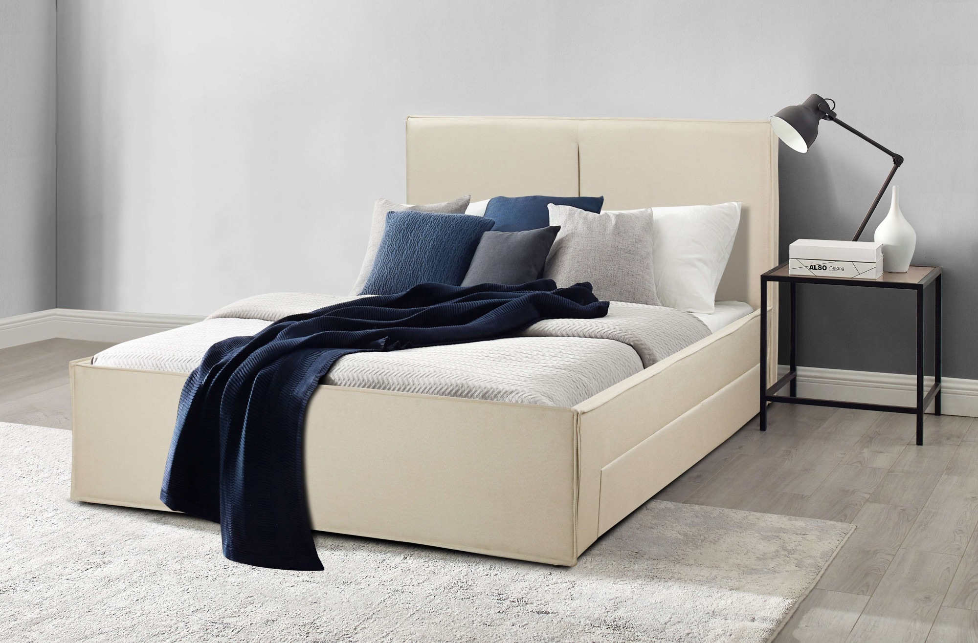 Home affaire Polsterbett »Hamar Cosy, 300 KG belastbar! Leinenoptik, gepols günstig online kaufen