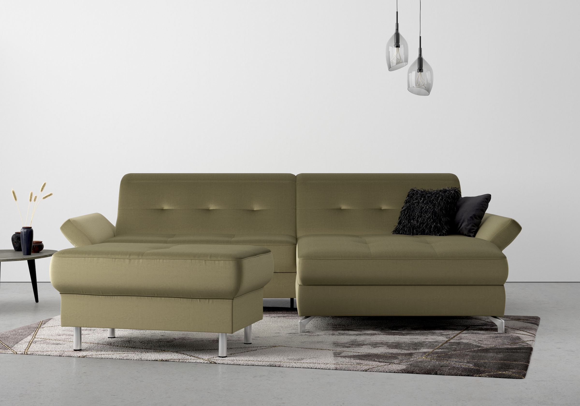 Home affaire Polsterhocker »Maredo« Federkern-Polsterung, passend zur "Mare günstig online kaufen