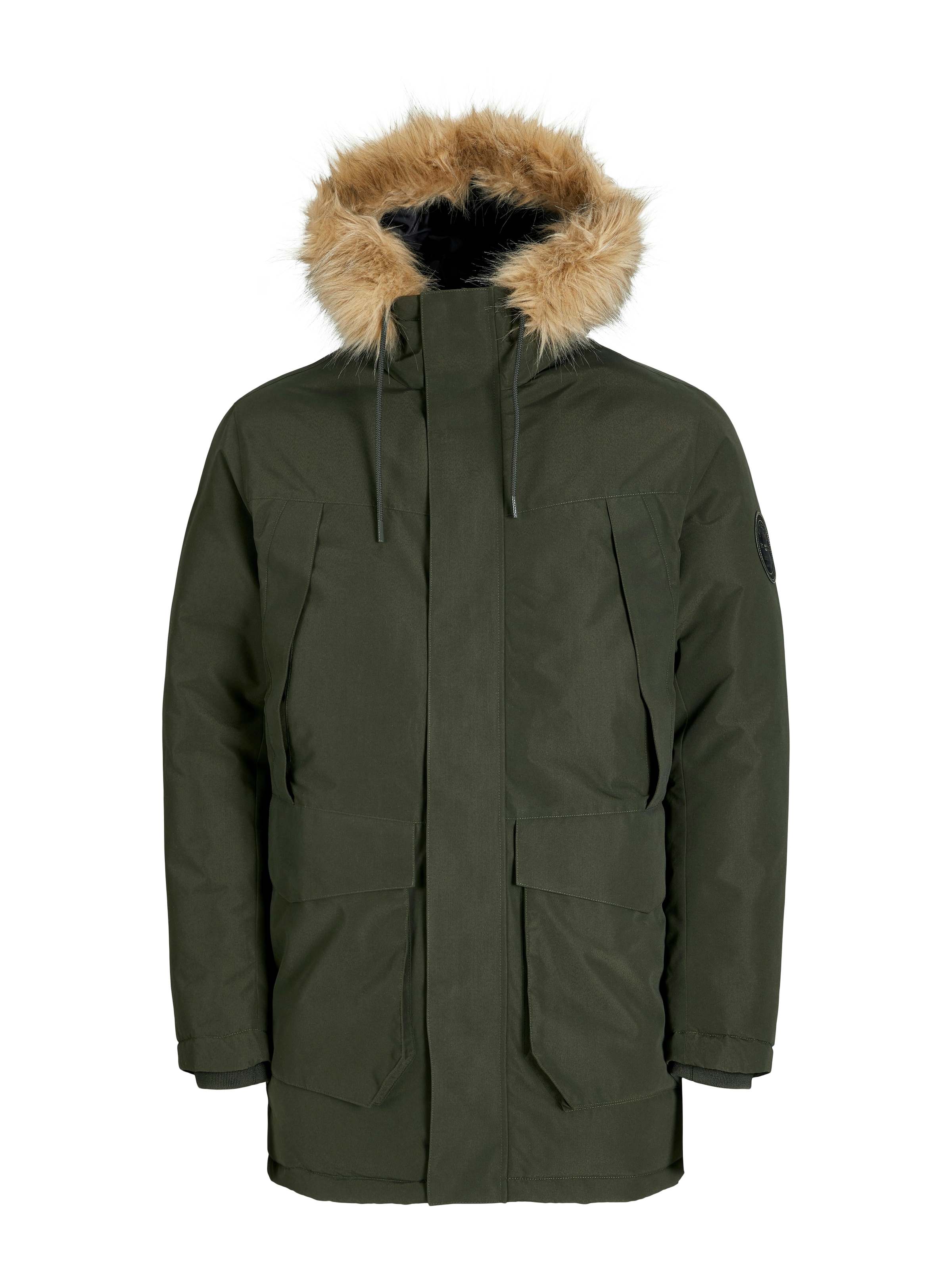Jack & Jones Parka »JJCAMP FAUX FUR PARKA BF« mit Kapuze
