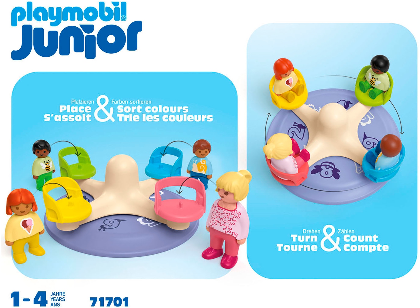 Playmobil® Konstruktions-Spielset »Zahlenkarussell (71701), JUNIOR« Made in Europe