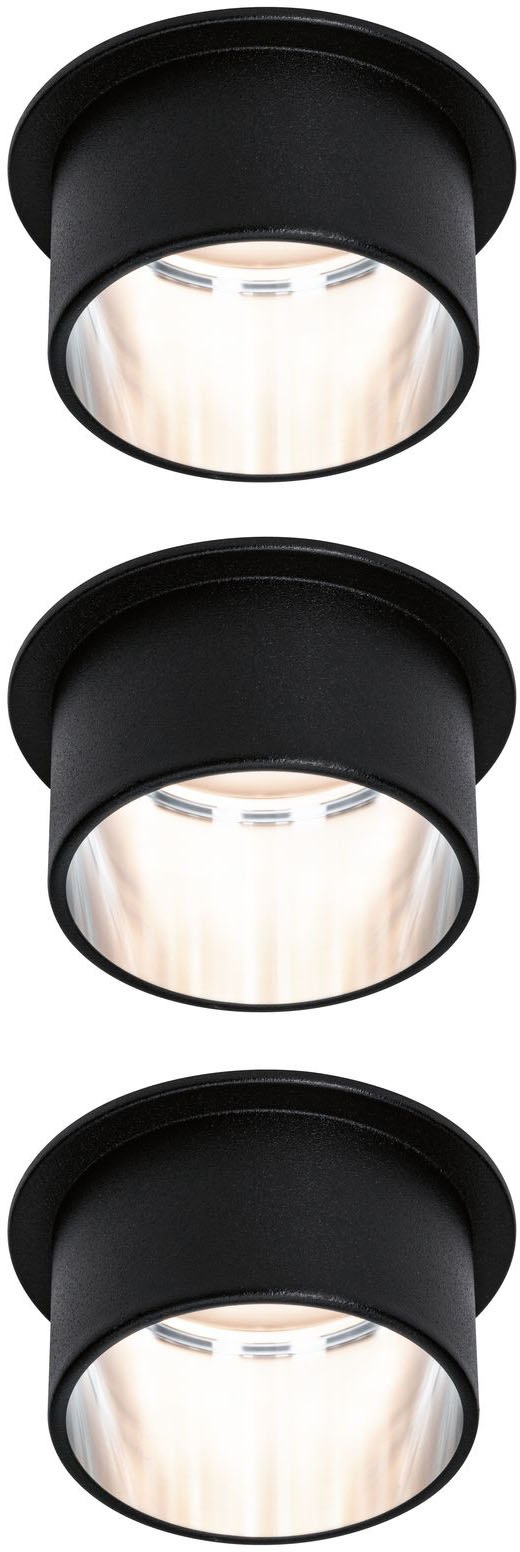 Paulmann LED Bad-Einbauleuchte »Gil«, 3er-Set, Schutzart IP44, 3-Stufen-dim günstig online kaufen