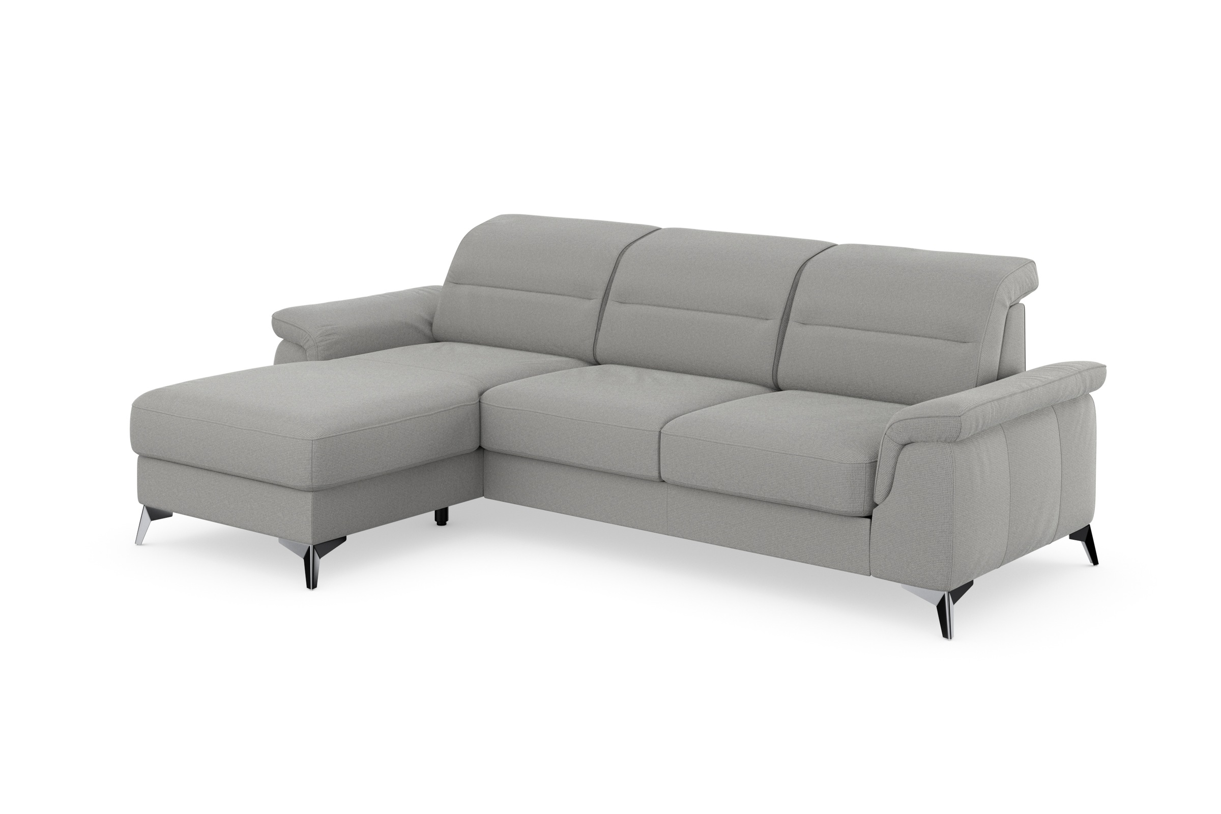 sit&more Ecksofa »Sinatra L-Form«, mit Recamiere, optinal mit Kopfteilverstellung und Armteilfunktion