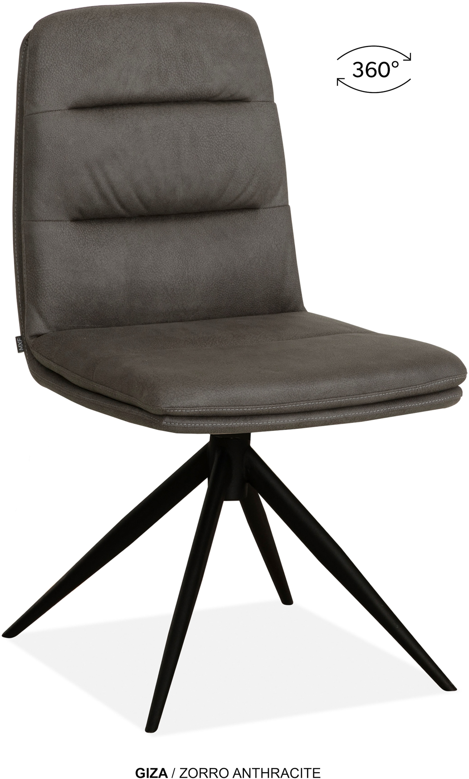 OMG Design Esszimmerstuhl »Giza« (Set) 2 Stk.Drehstuhl mit auto-return, pflegeleichter Bezug