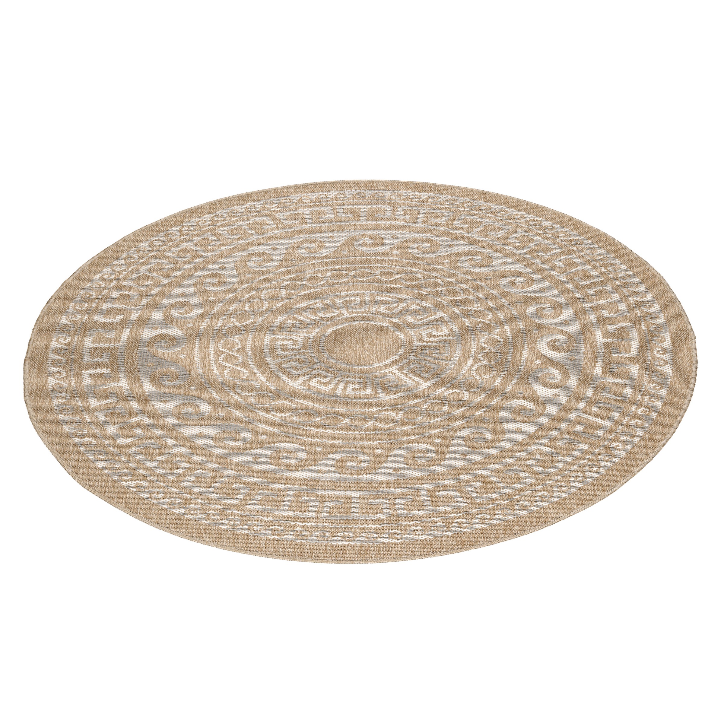 Ayyildiz Teppiche Outdoorteppich »COMILLA 0887«, rund, 5 mm Höhe, Pflegelei günstig online kaufen