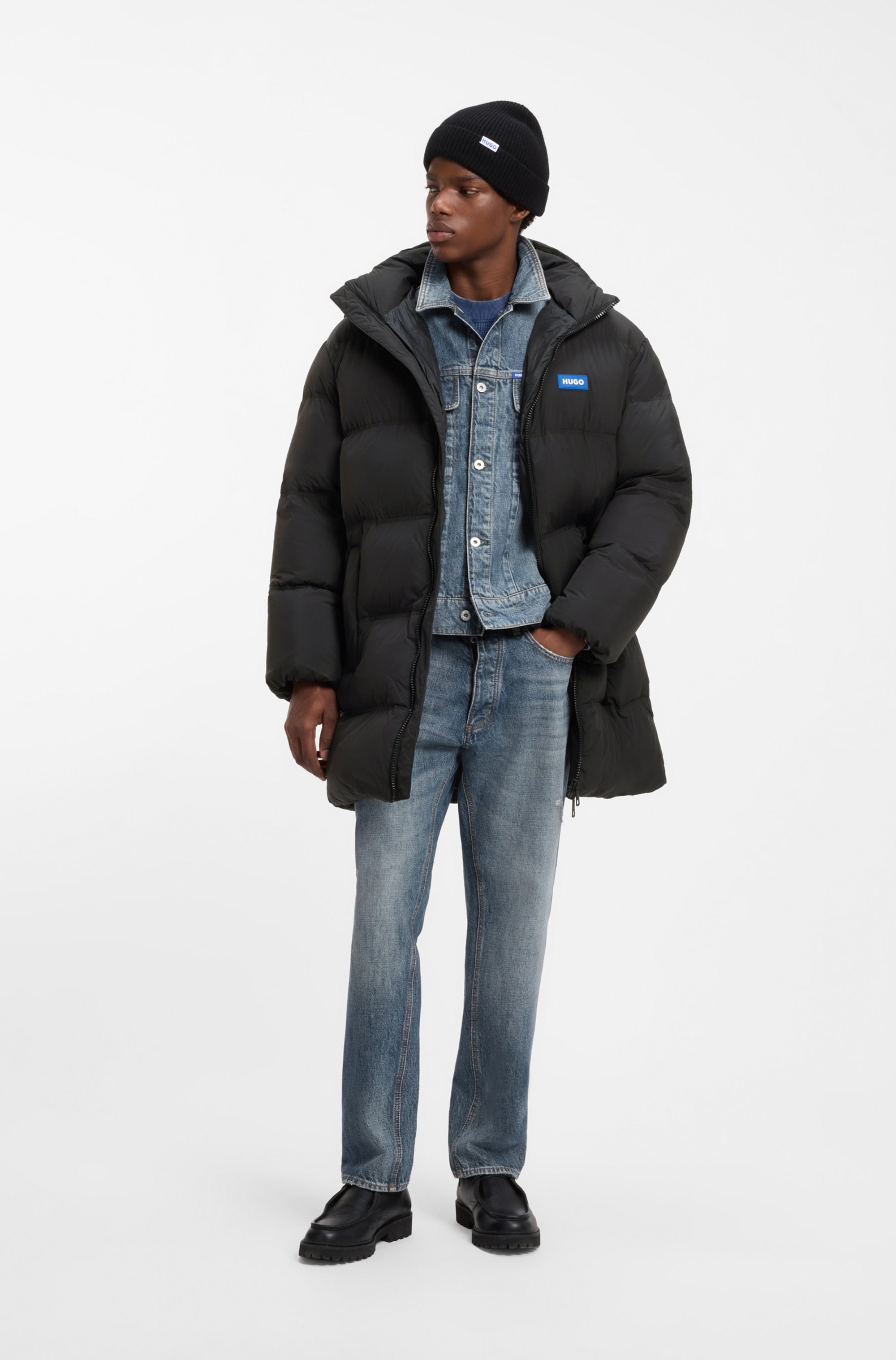 HUGO Winterjacke »Bodi« mit Kapuze mit Kapuze, warm wattiert, Relaxed Fit