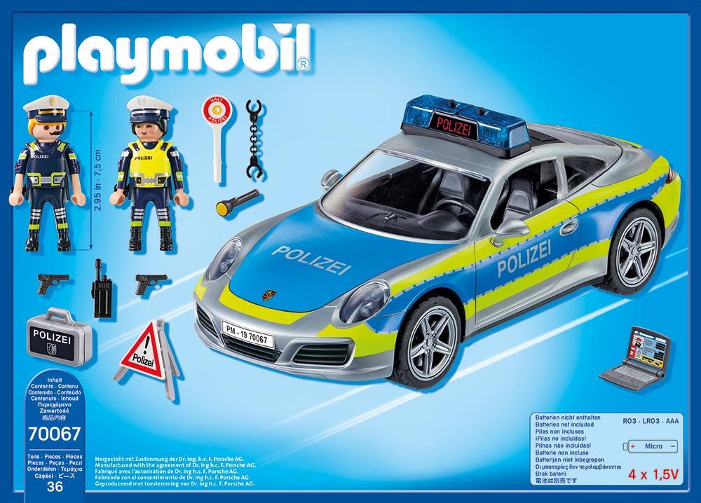 Playmobil® Konstruktions-Spielset »Porsche 911 Carrera 4S Polizei (70067), My Action Heroes«, (36 St.), Made in Germany