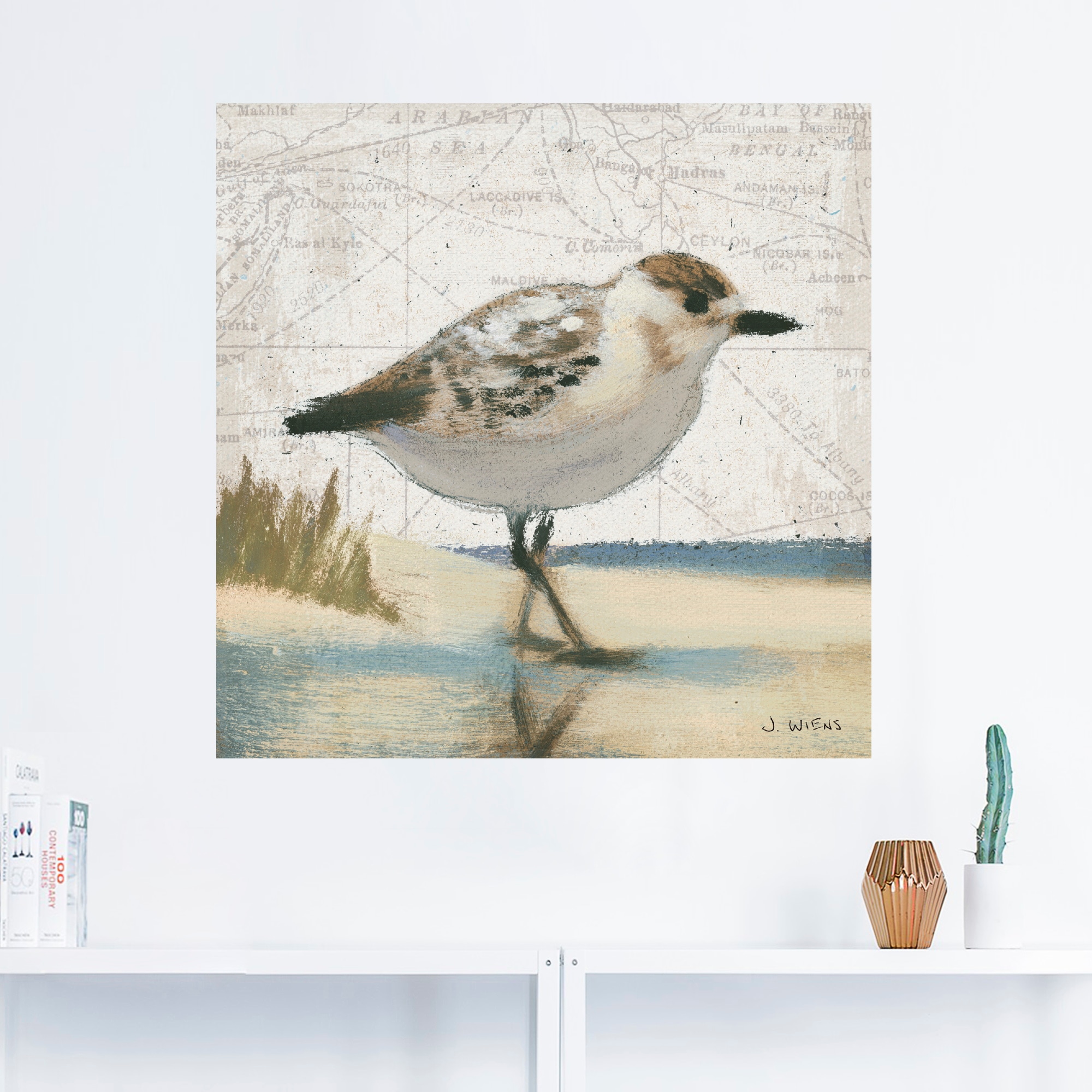 Artland Wandbild »Möwe I«, Vögel, (1 St.), als Leinwandbild, Wandaufkleber in verschied. Größen