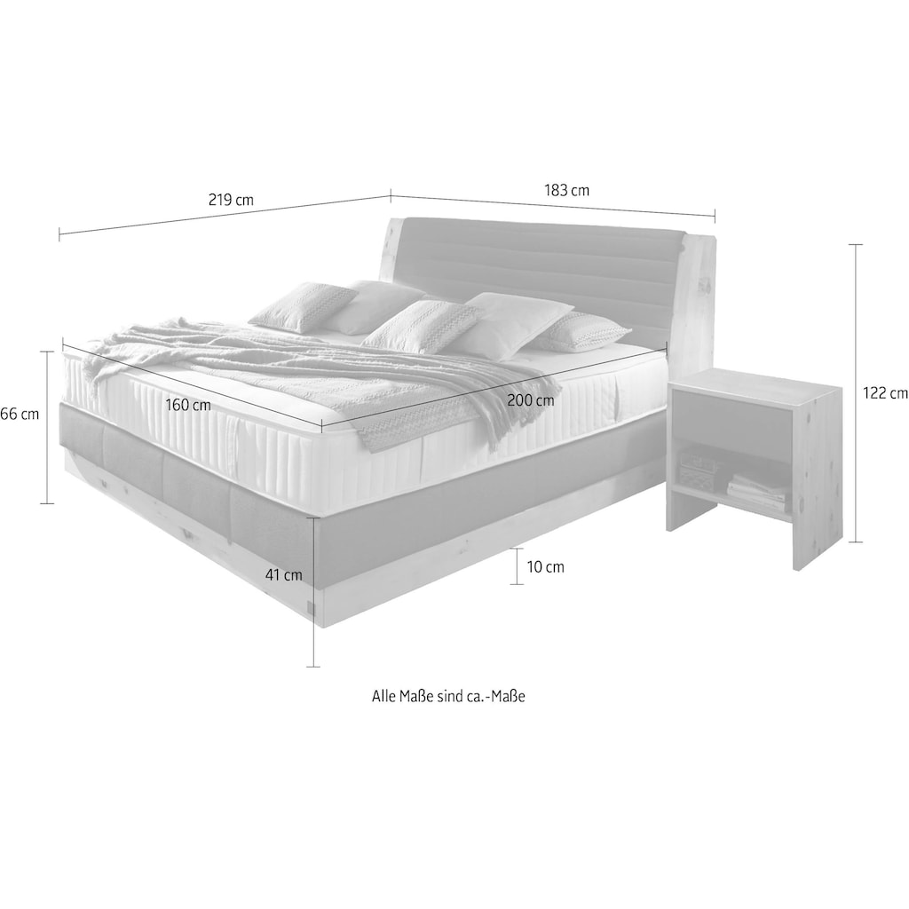 ADA premium Boxspringbett »Chalet«