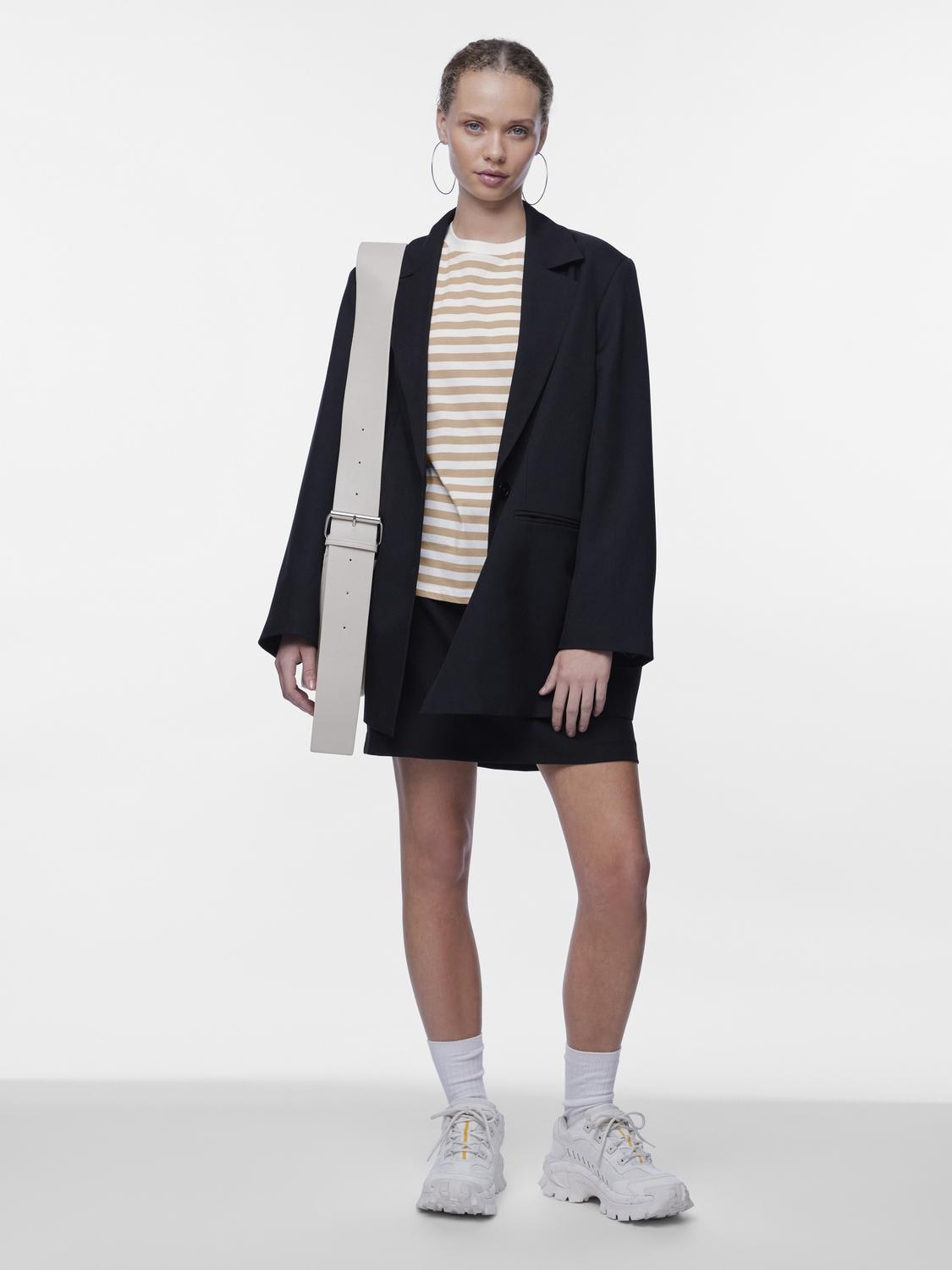 pieces Kurzarmshirt »PCRIA SS TEE STRIPES NOOS BC«