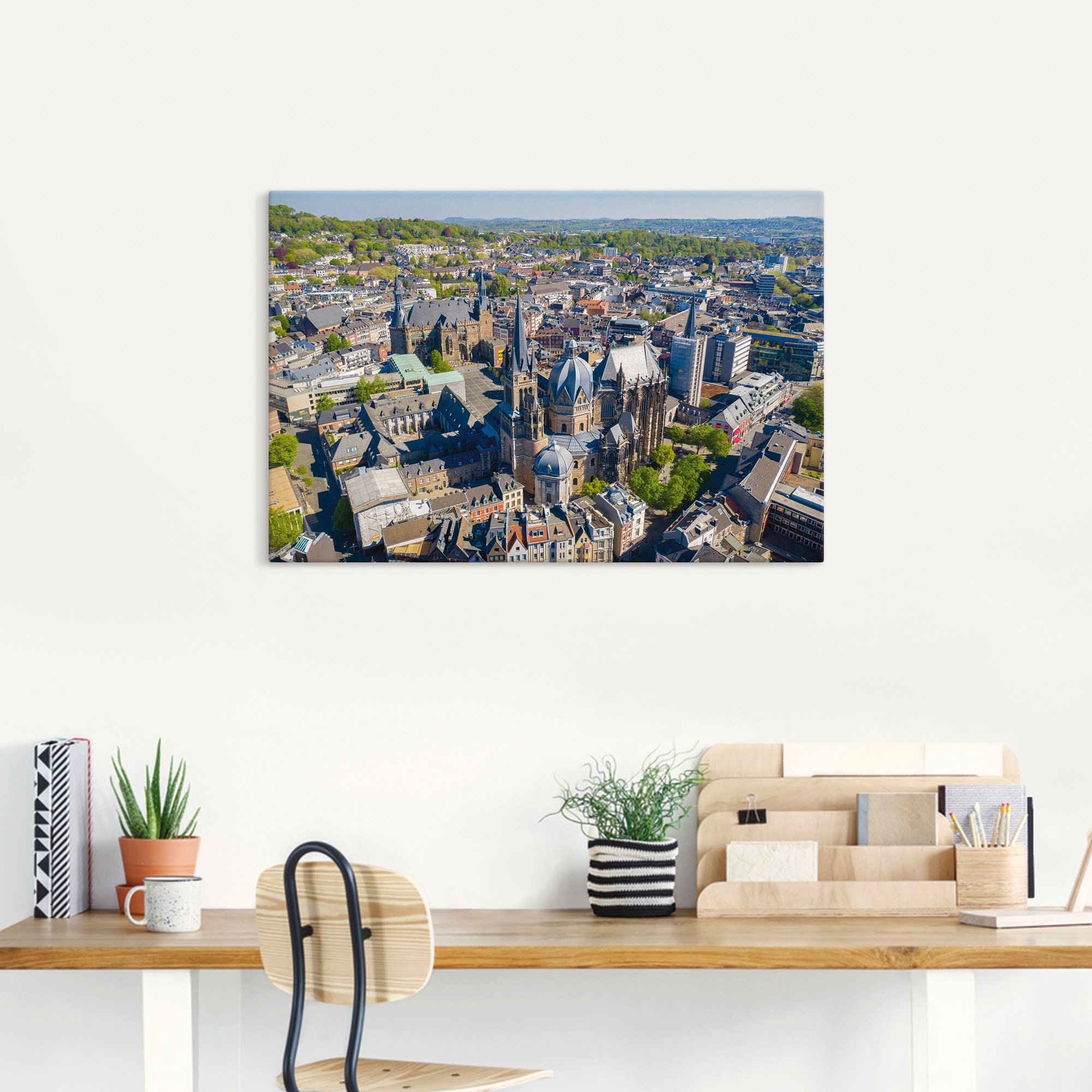 Artland Wandbild »Aachen im Frühling«, Aachen, (1 St.), als Alubild, Leinwandbild, Wandaufkleber oder Poster in versch. Größen